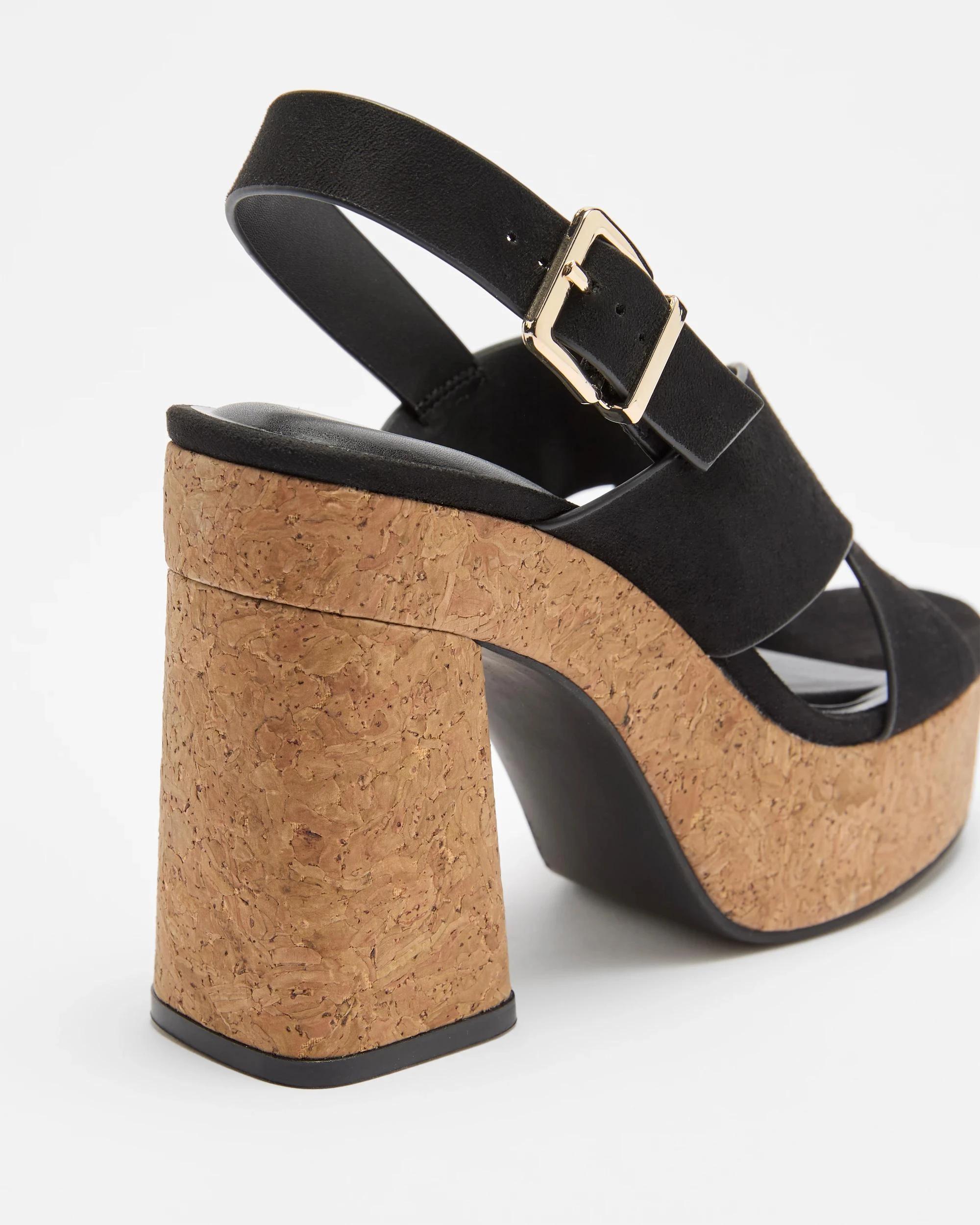 2 Target Woman Womens Platform Heel - Pippa BLACK NUBUCK-LIKE, 2 of 4