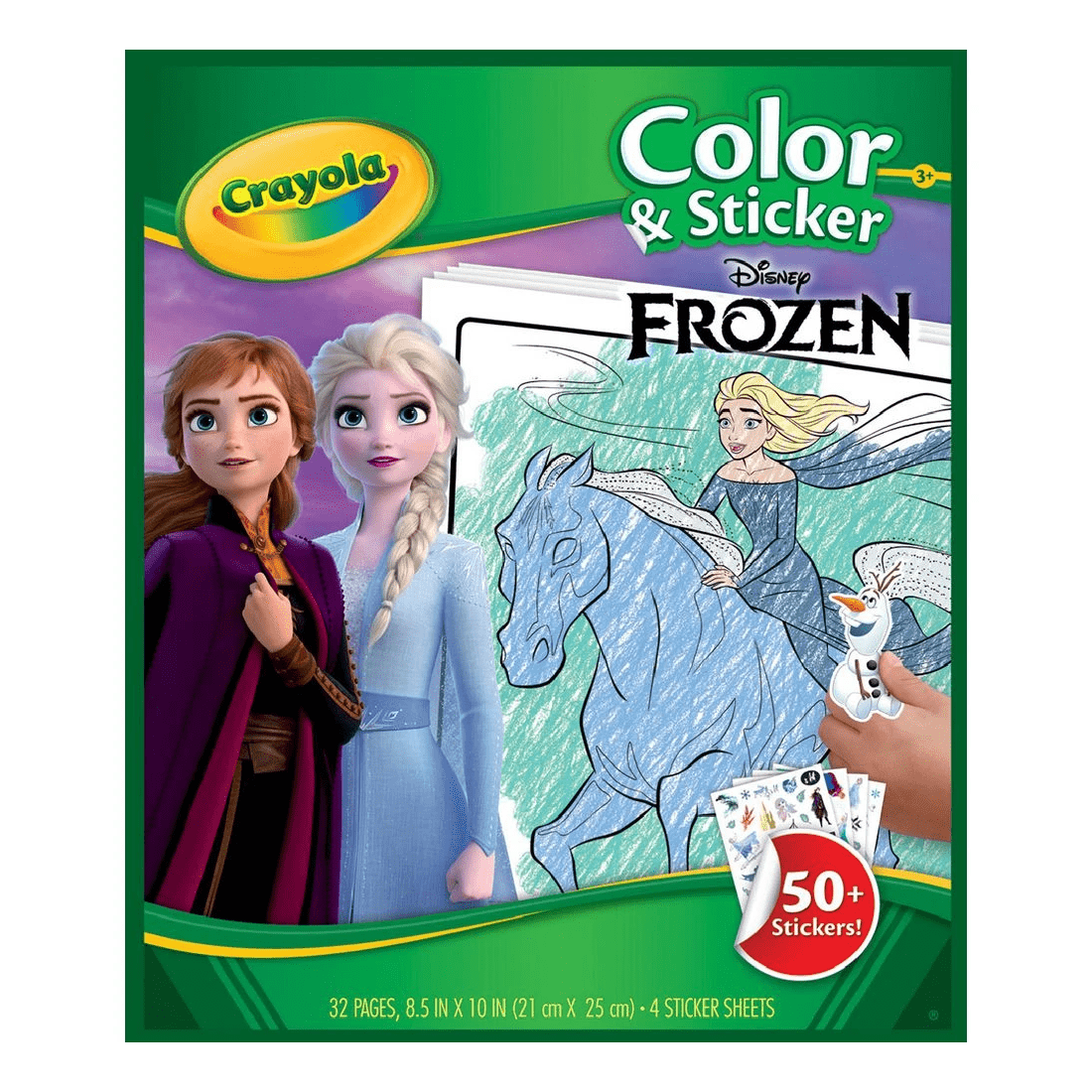 1 Crayola Colour & Sticker Book Frozen, 1 of 3