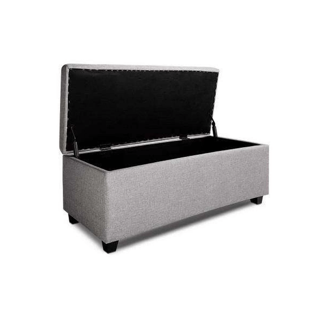 5 Artiss Storage Ottoman Blanket Box 97cm Light - Grey, 5 of 7