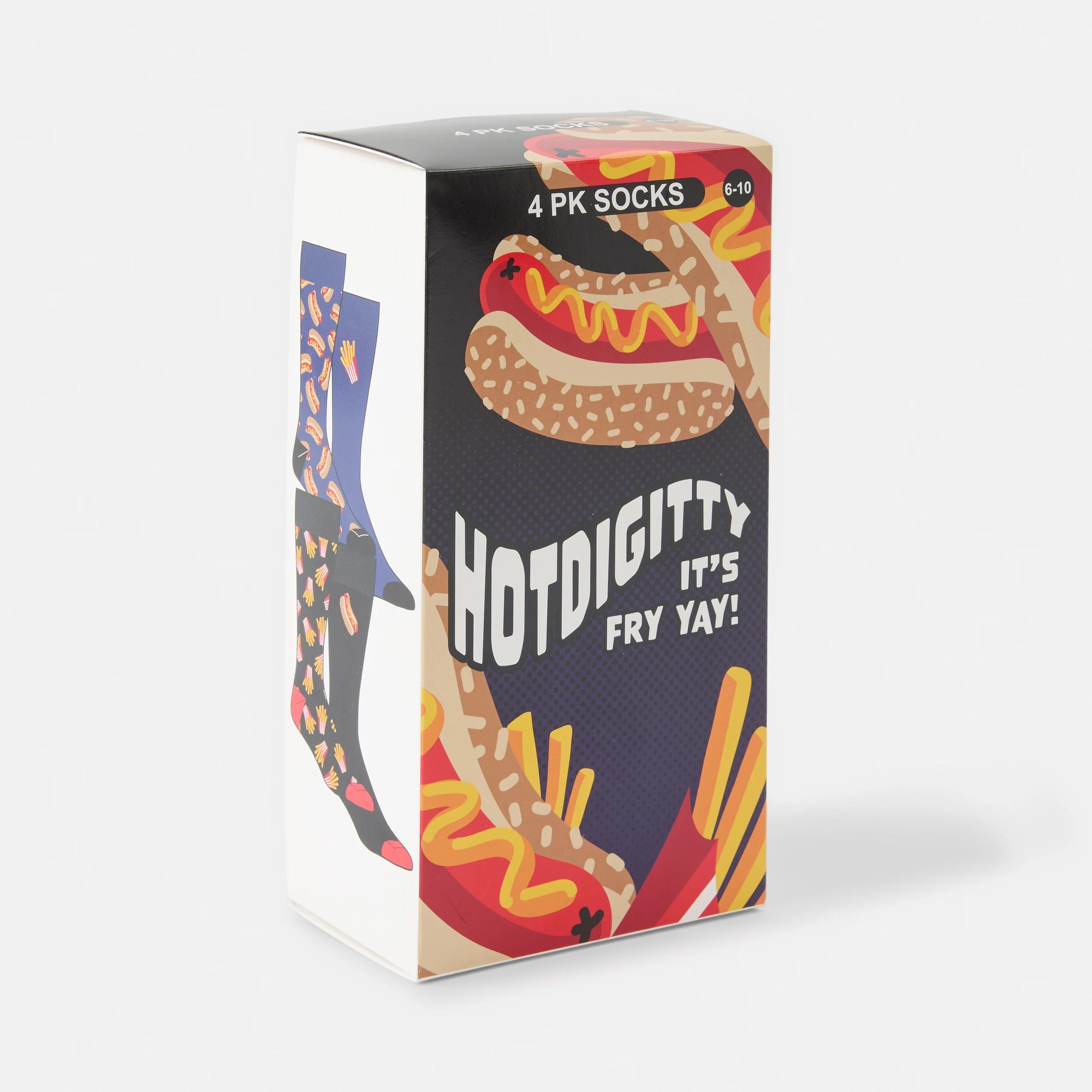 2 4 Pack Novelty Socks HOT DIGGITY, 2 of 6