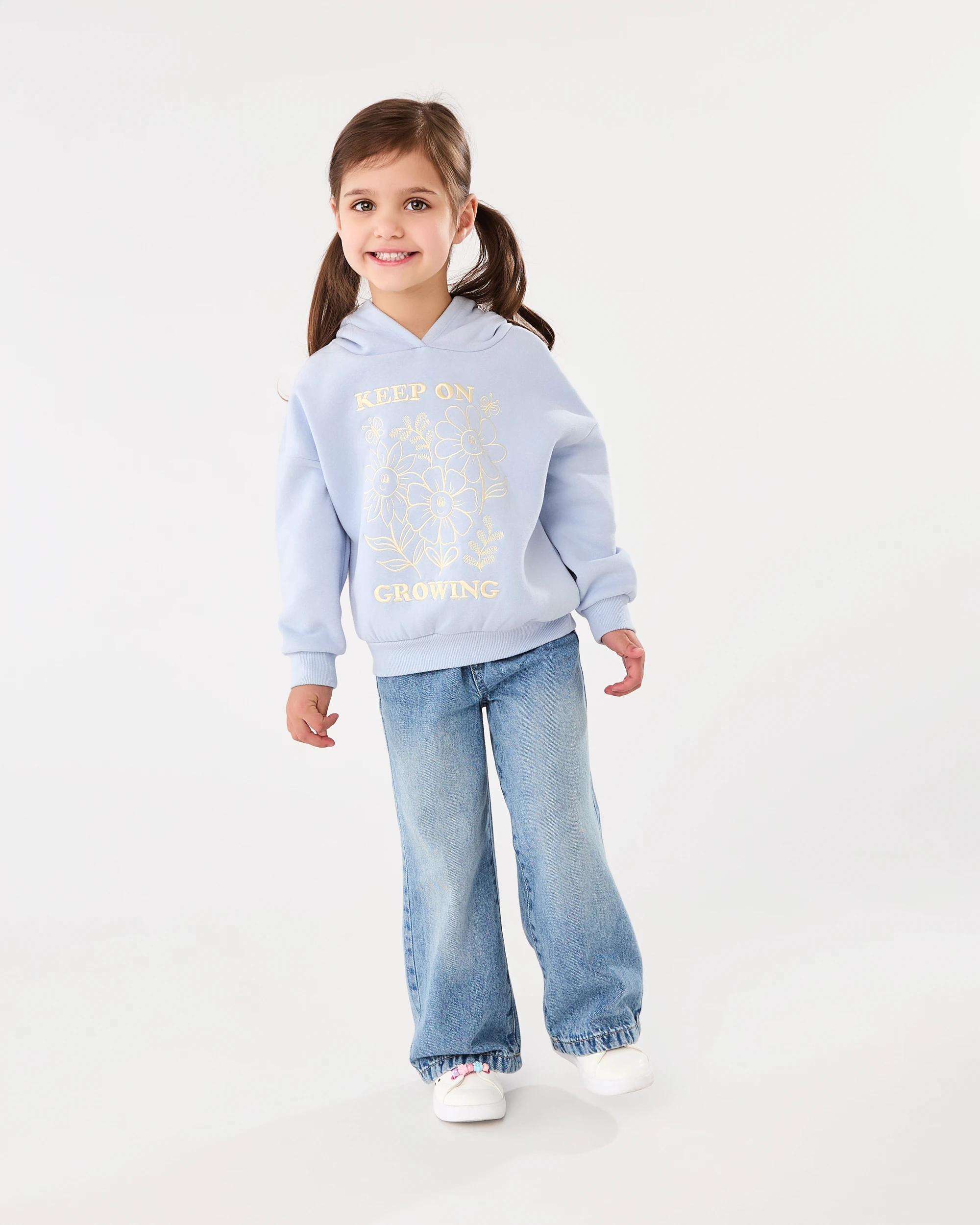 7 Oversized Sequin Embroidered Hoodie Blu Floral, 7 of 8