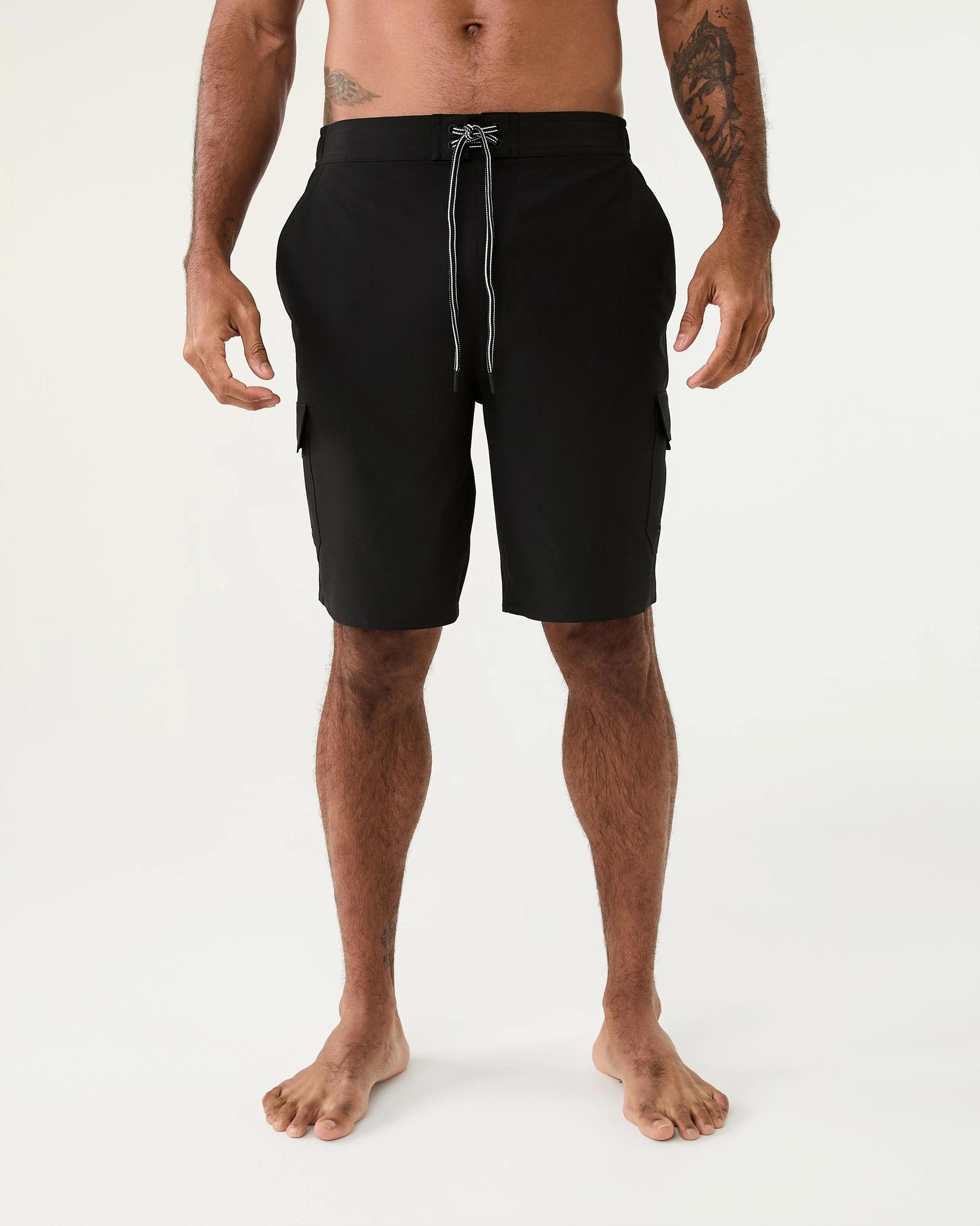 8 Stretch Cargo Swim Shorts Black, 8 of 8