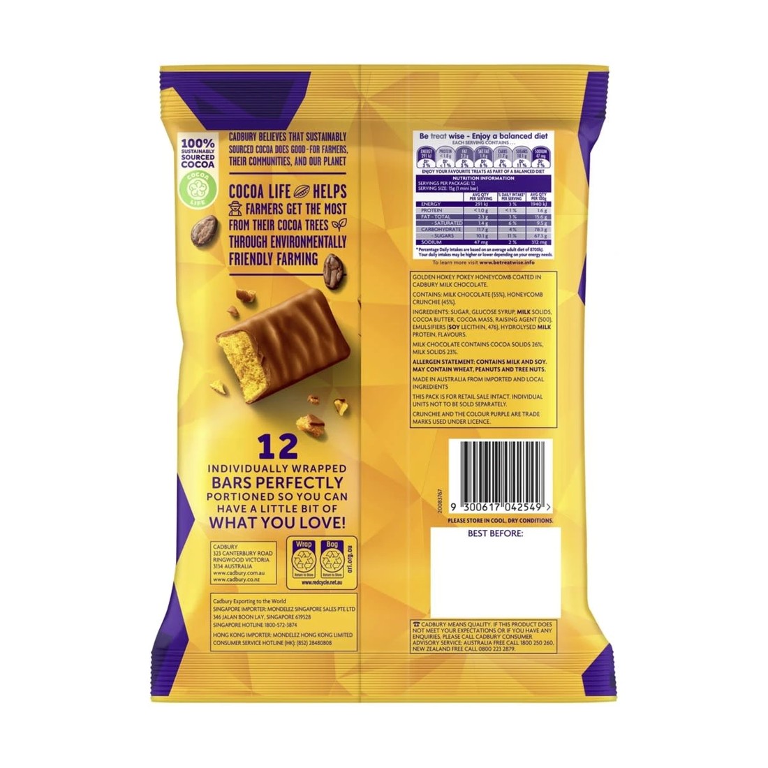 2 12 Piece Cadbury Crunchie Sharepack 180g, 2 of 2