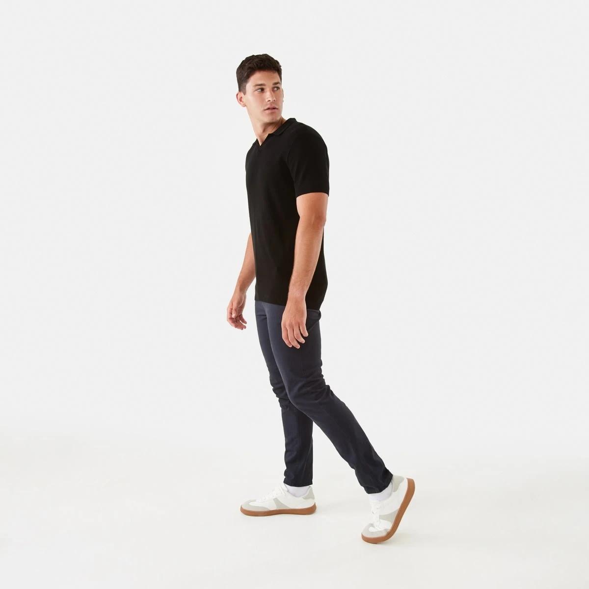 3 Knit Polo Shirt Black, 3 of 6