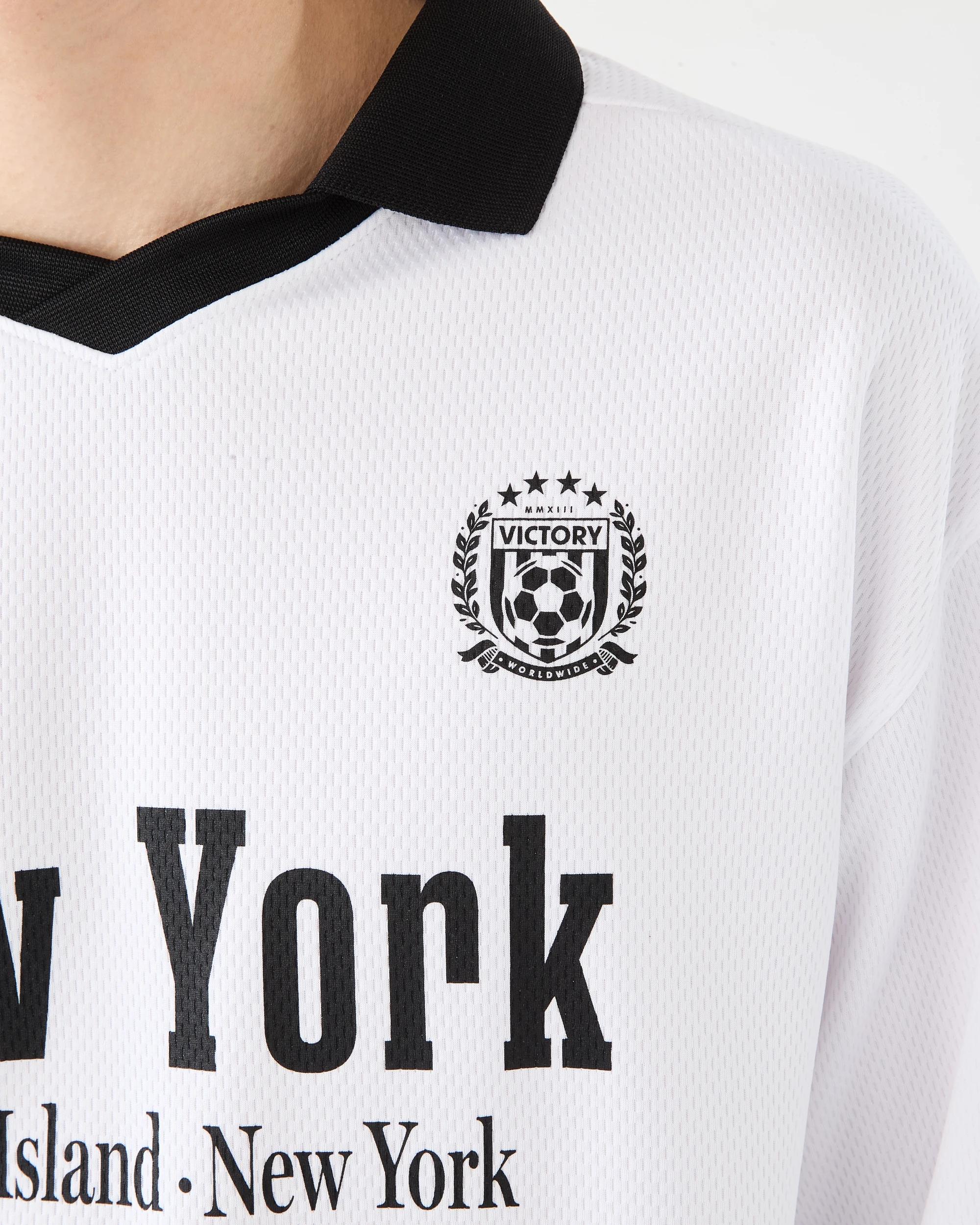 4 Short Sleeve Mesh Collar T-shirt Wht Varsit, 4 of 6