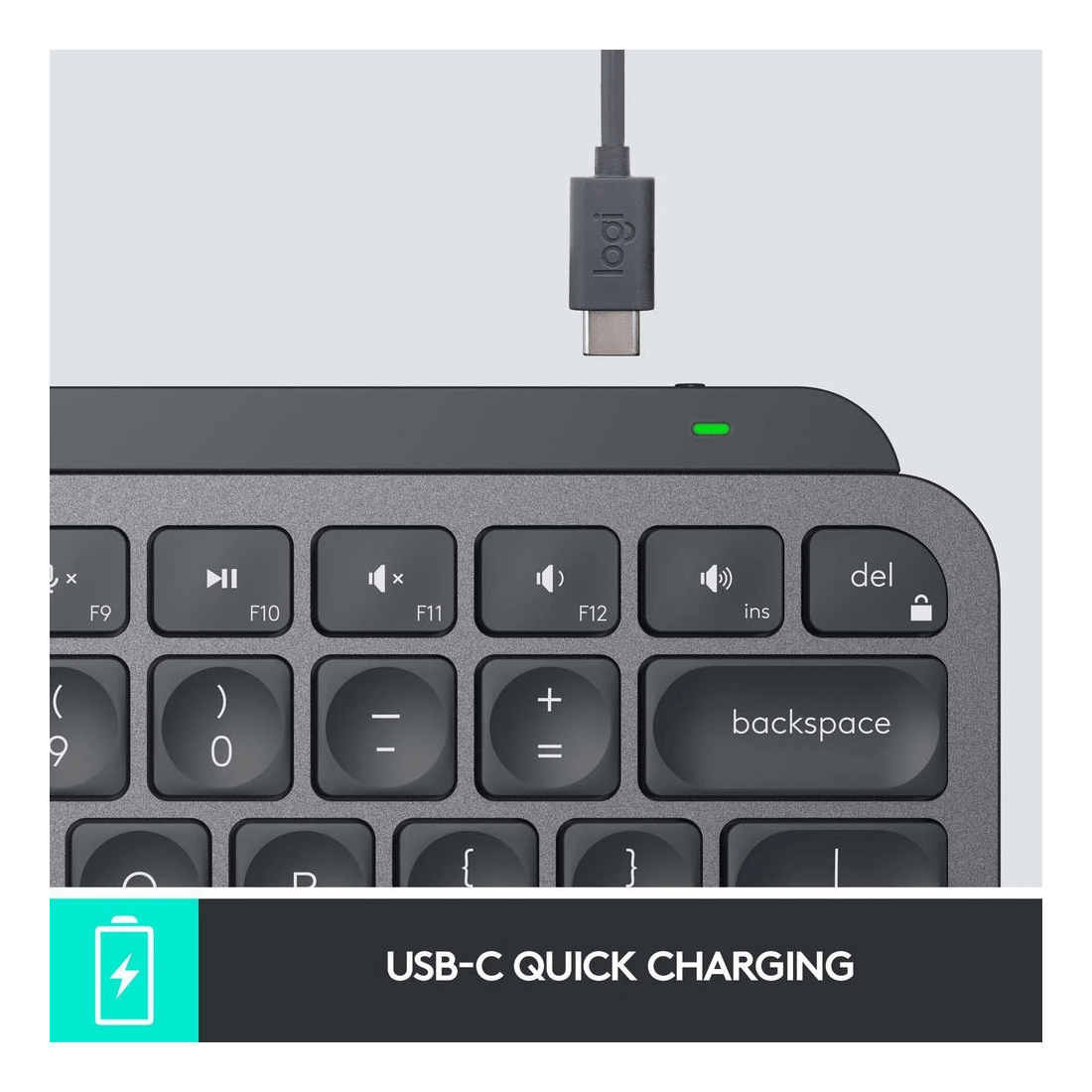 7 Logitech MX Keys Mini Wireless Keyboard Graphite, 7 of 9