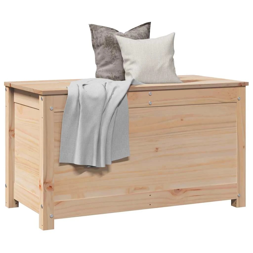 4 Vidaxl Storage Box Solid Wood Pine - Brown, 4 of 10
