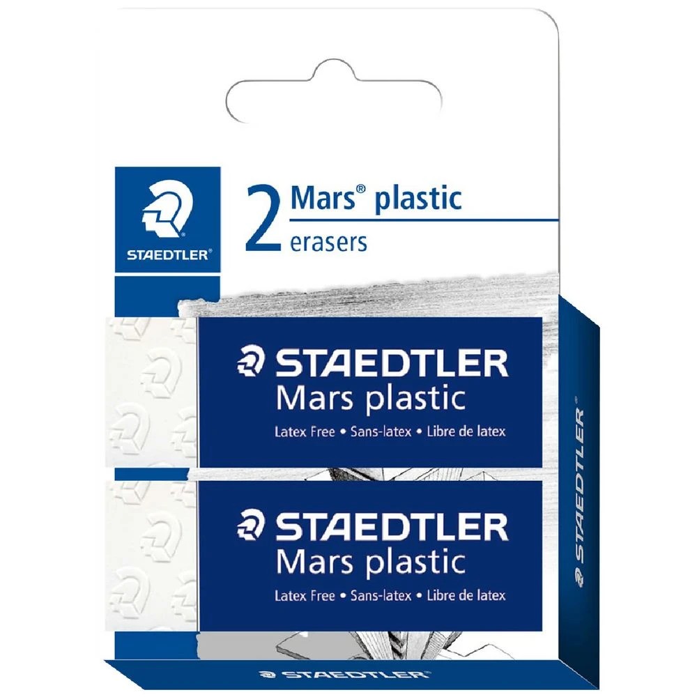 1 Staedtler Mars Plastic Erasers 2 Pack, 1 of 5