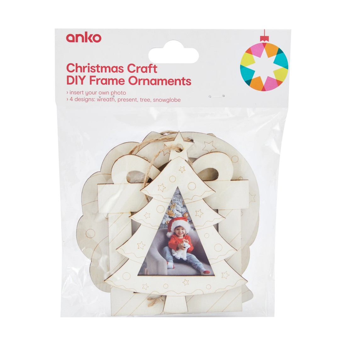 1 Christmas Craft DIY Frame Ornaments, 1 of 4