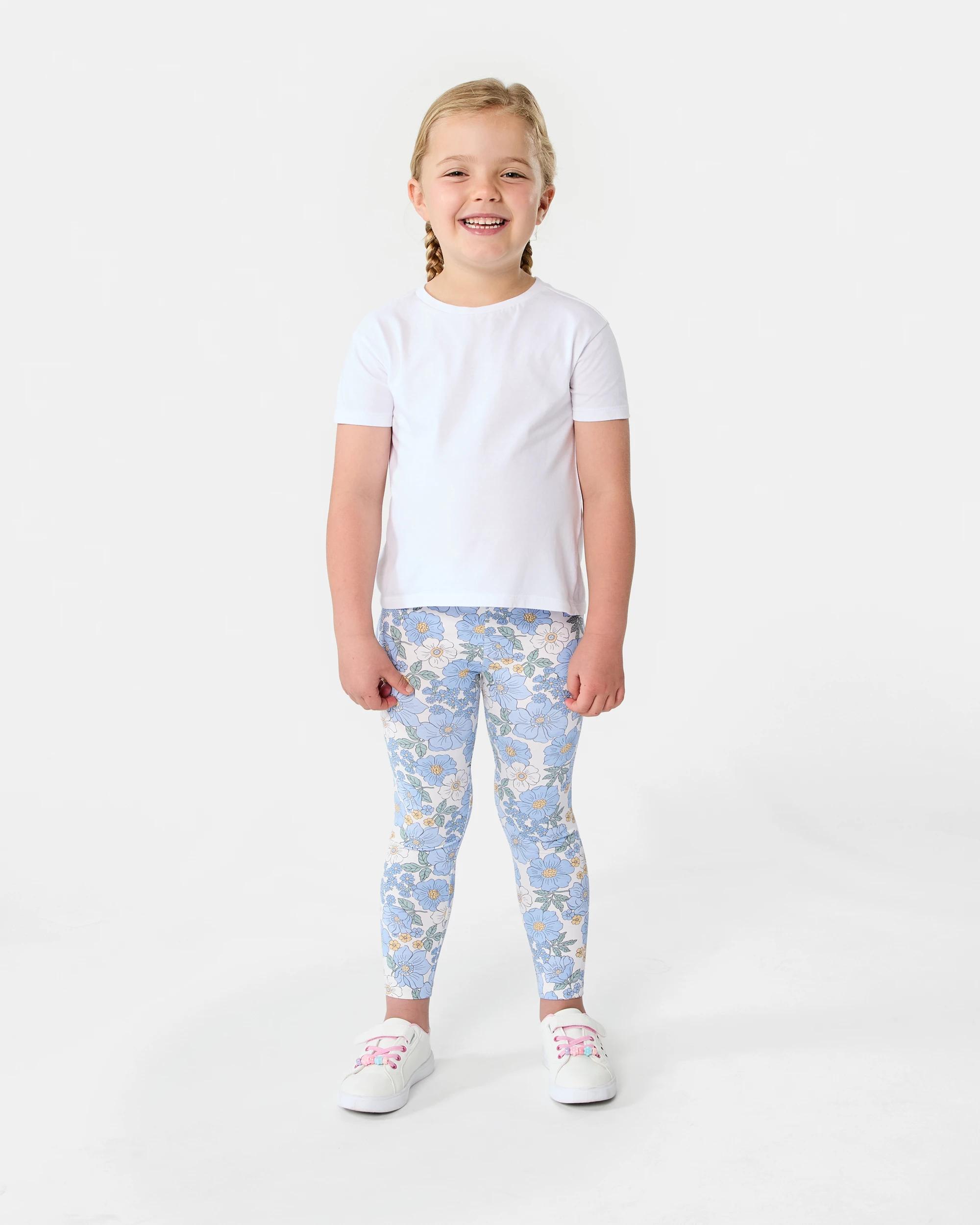 5 Printed Leggings Wht Floral, 5 of 6