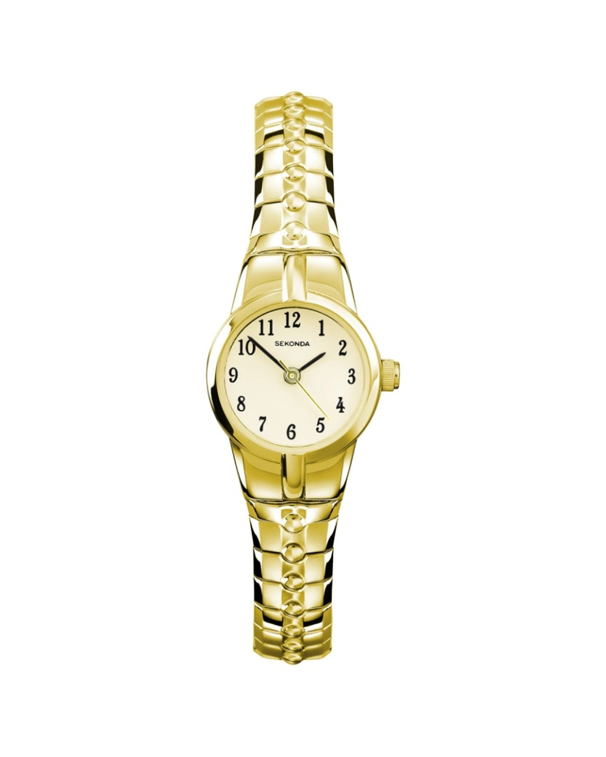 1 Sekonda Newton Mother Of Pearl Gold Watch Metal Band 19mm Case, 1 of 7