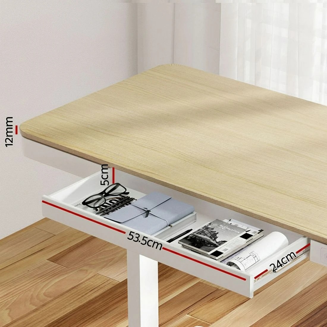 5 Artiss Electric Treadmill with 120cm Automatic Standing Desk Walking Pad 400mm - Multi, 5 of 9