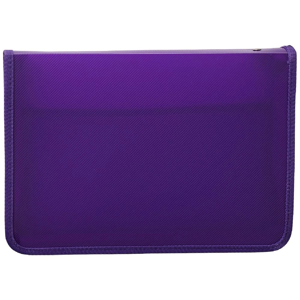 1 Ausinc A4 Zipped Document Folder Purple, 1 of 7