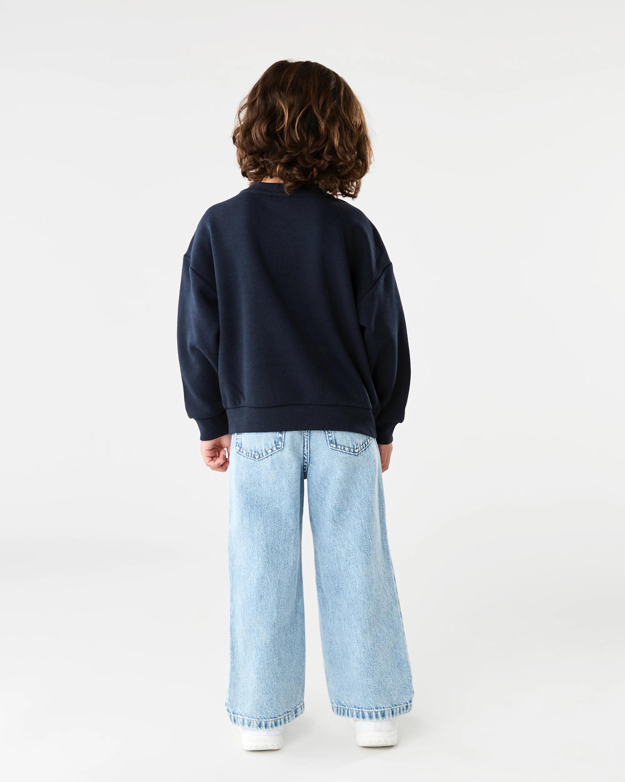 8 Oversized Print Crew Neck Sweatshirt Nvy Nature, 8 of 8