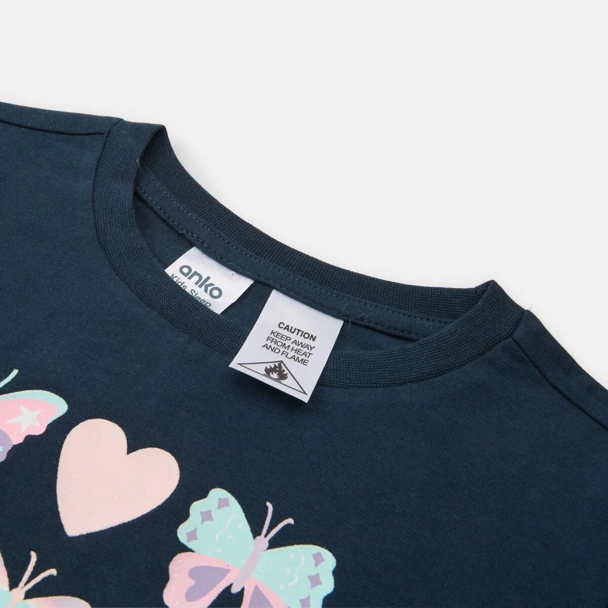 9 Jersey Pyjama Set Nvy Bttfly, 9 of 10