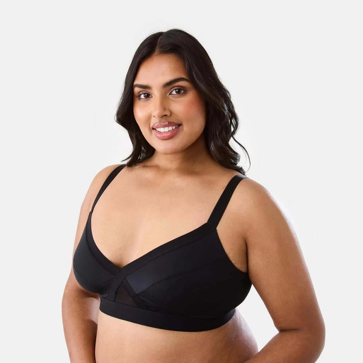 2 Full Figure Micro Mesh Bra BLACK, 2 of 6