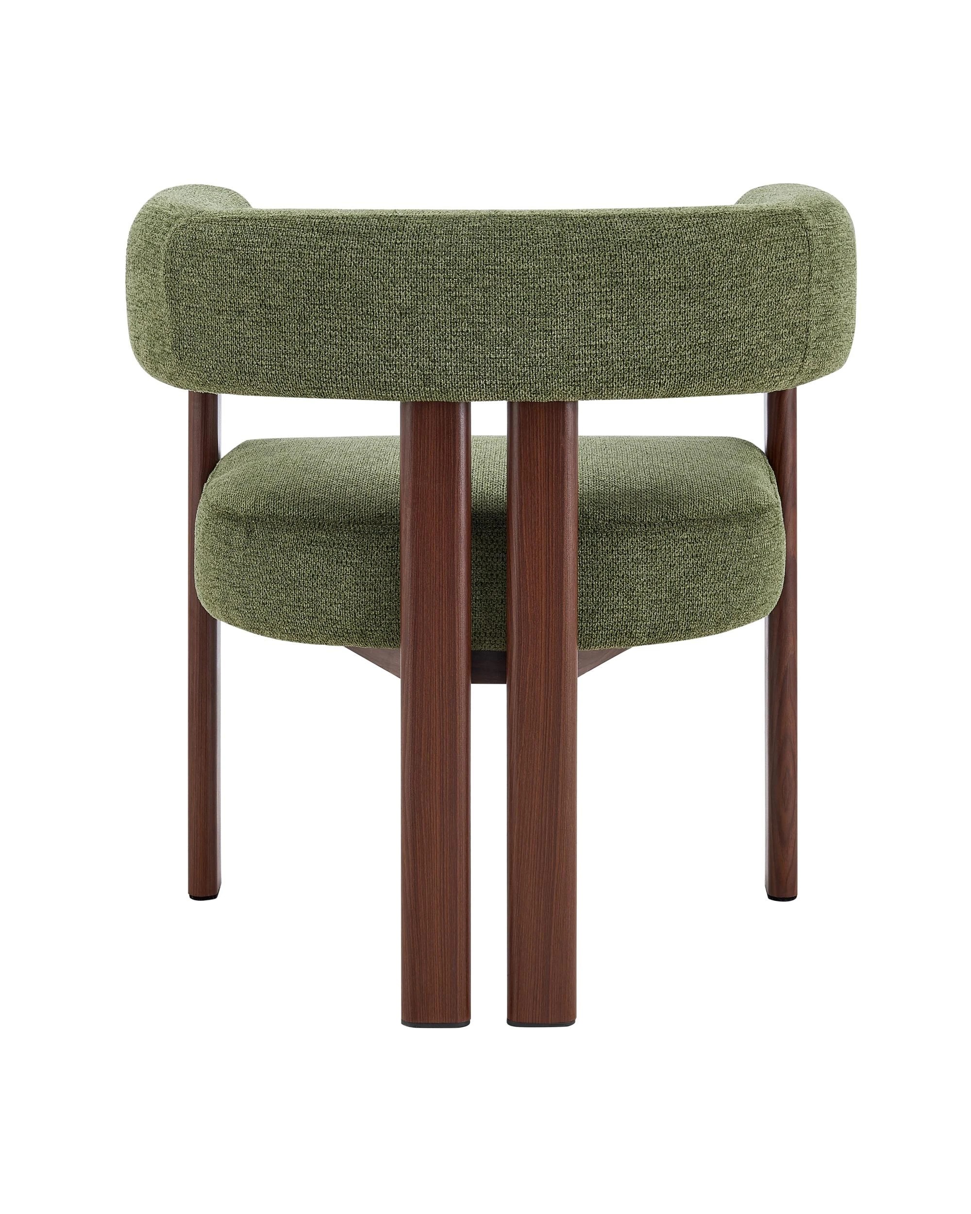 6 Kodu Accent Lounge Chair Armchair Olive and Walnut - Green, 6 of 10