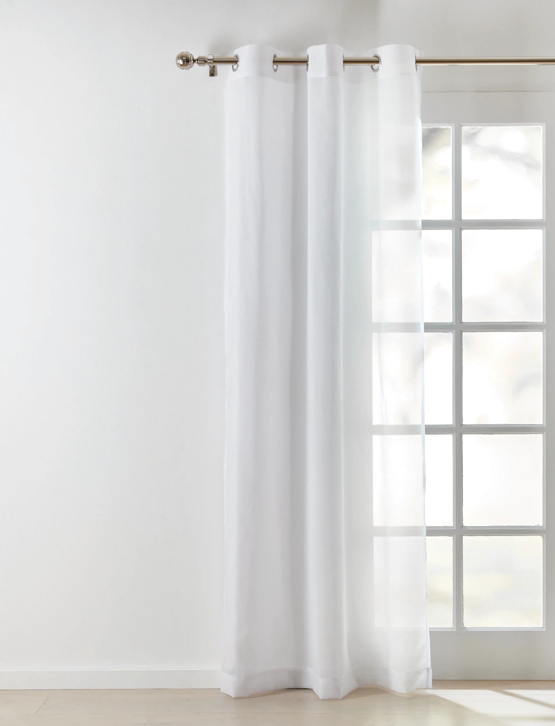 1 Sicily Curtain - White - 120cm x 223cm, 1 of 6