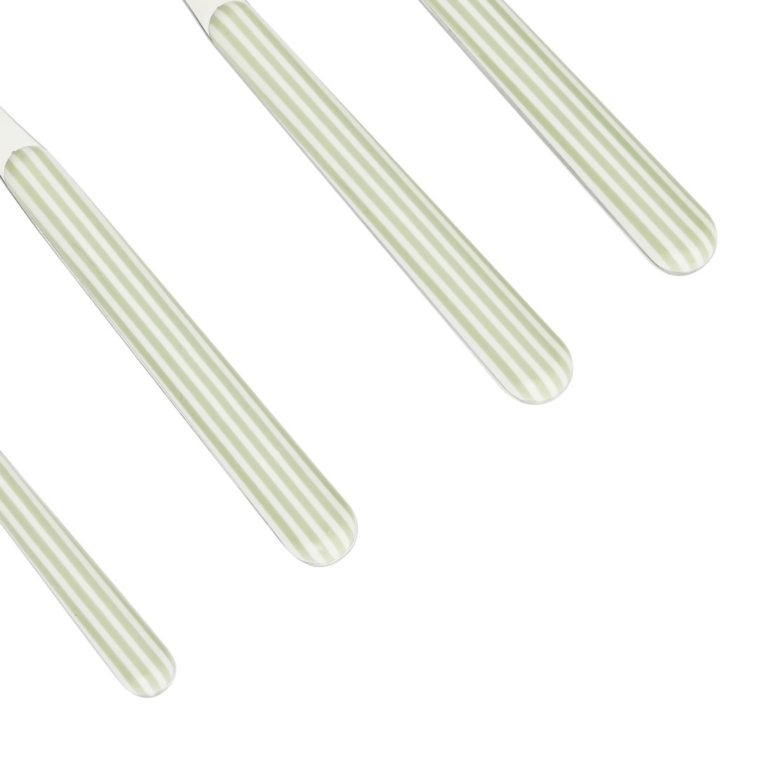 3 16 Piece Sage Stripe Cutlery Set, 3 of 5