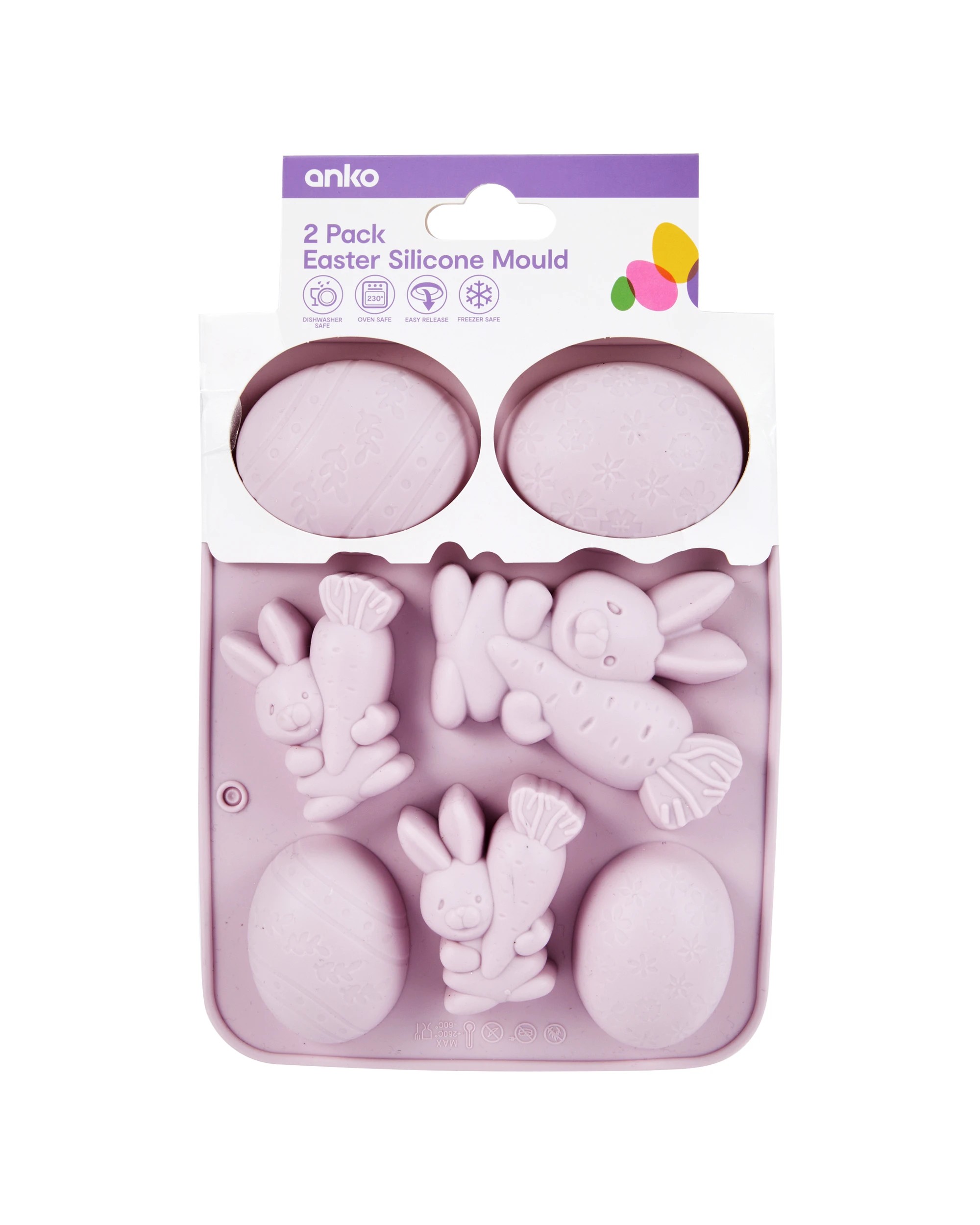 1 2 Pack Easter Silicone Mould, 1 of 3