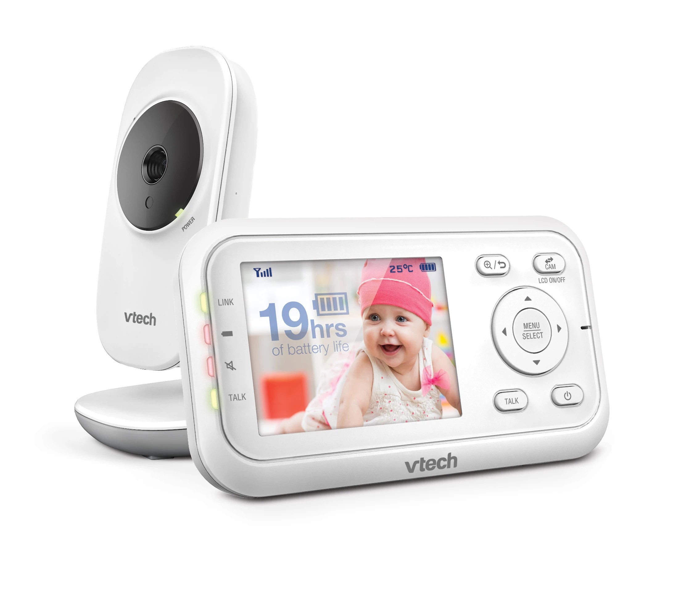 2 VTech BM3250N 2.8" Video Baby Monitor - White, 2 of 3