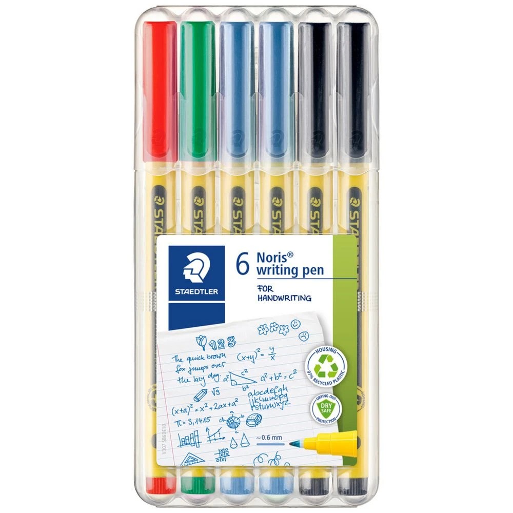 1 Staedtler Noris Fineliner Pen Assorted 6 Pack, 1 of 6