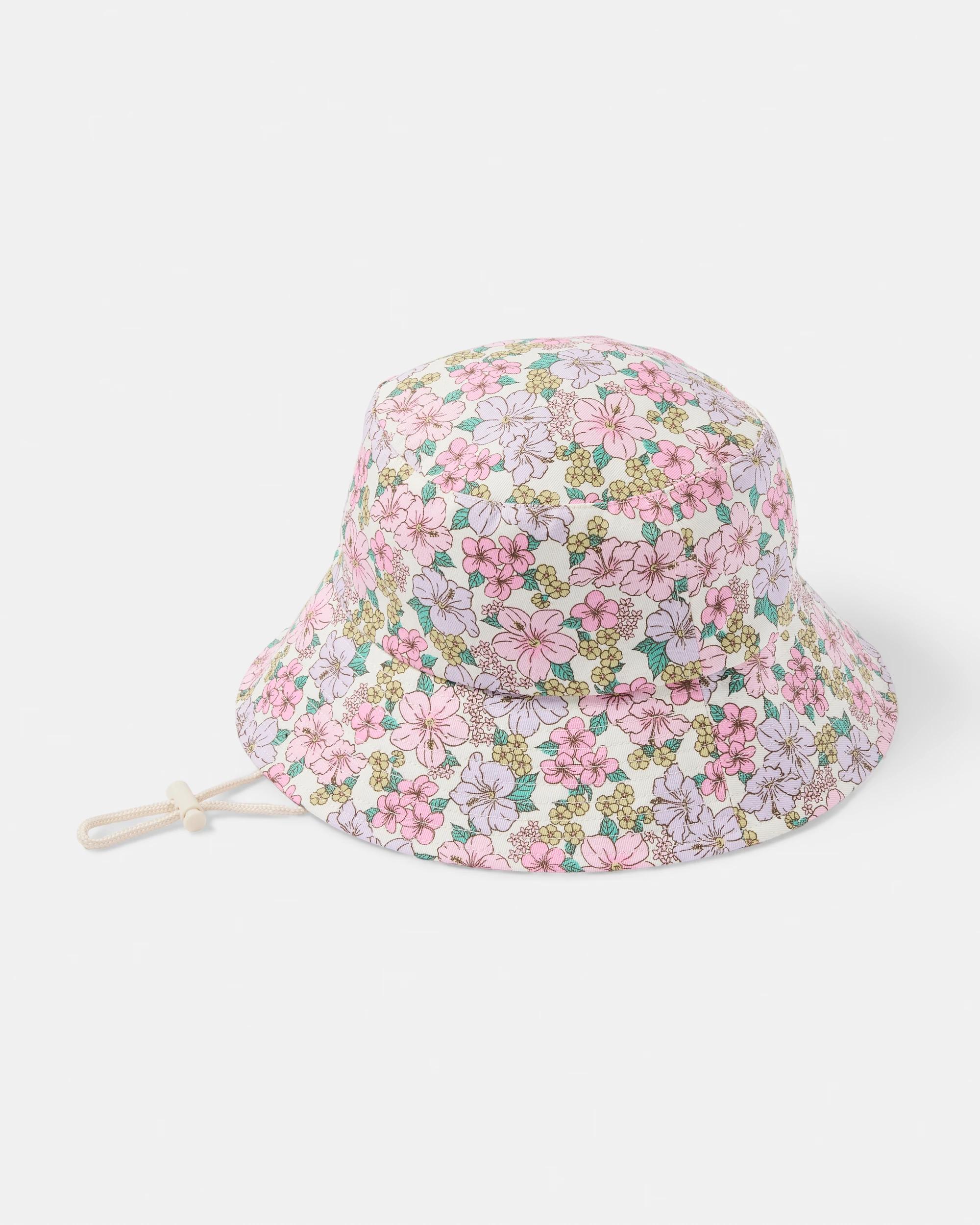 1 Sun Hat Wht Floral, 1 of 2