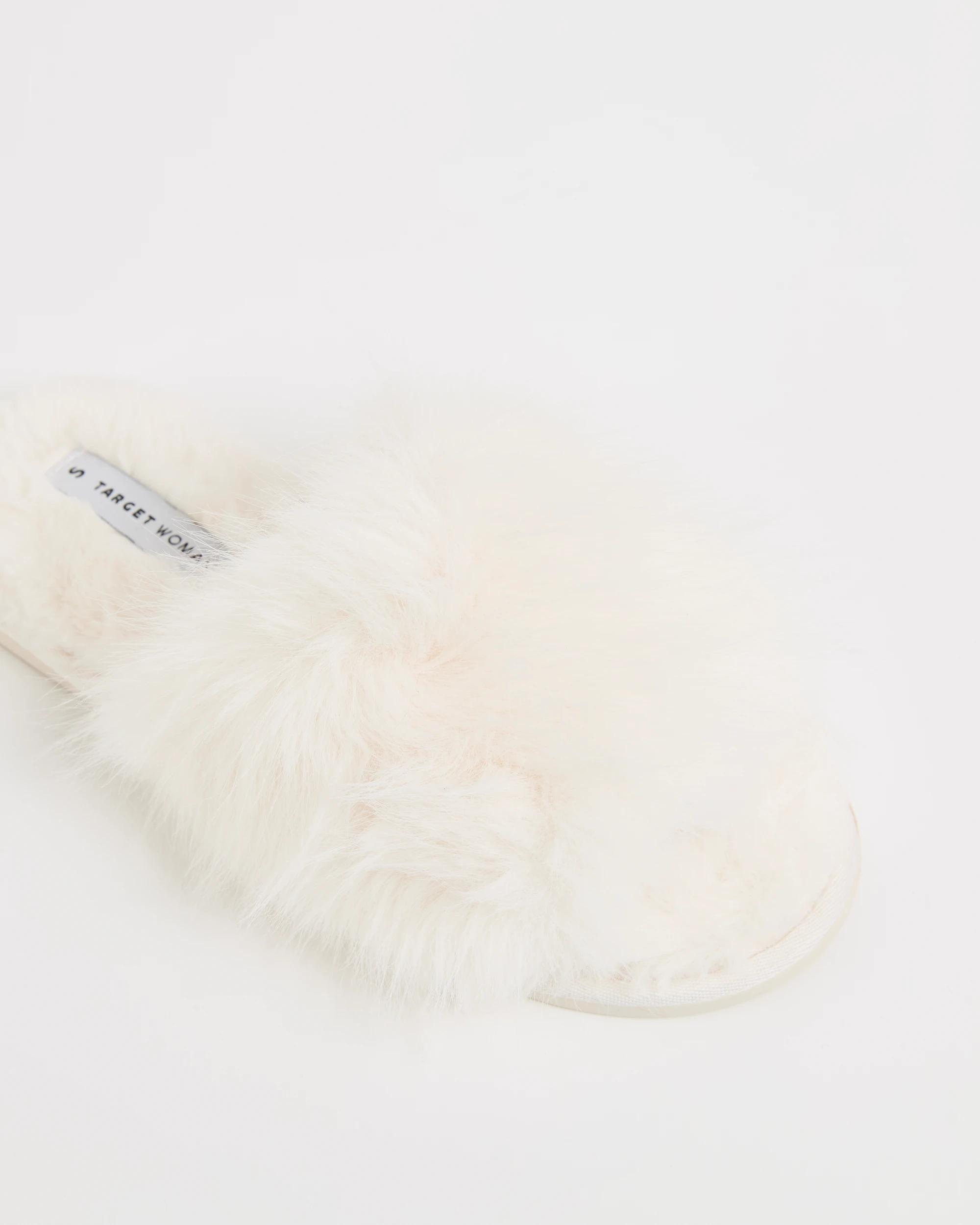 3 Target Woman Fluffy Slippers - Jaimie IVORY, 3 of 3