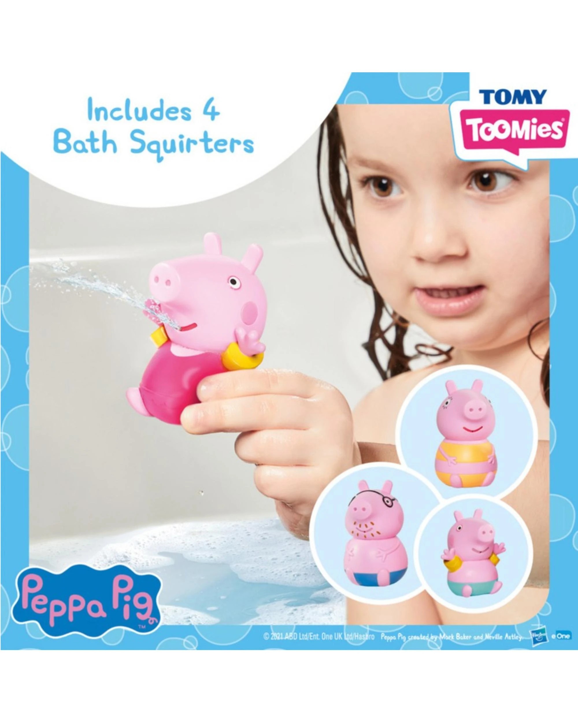 4 TOMY Peppa Pig Bath Set Bundle Pack, 4 of 8
