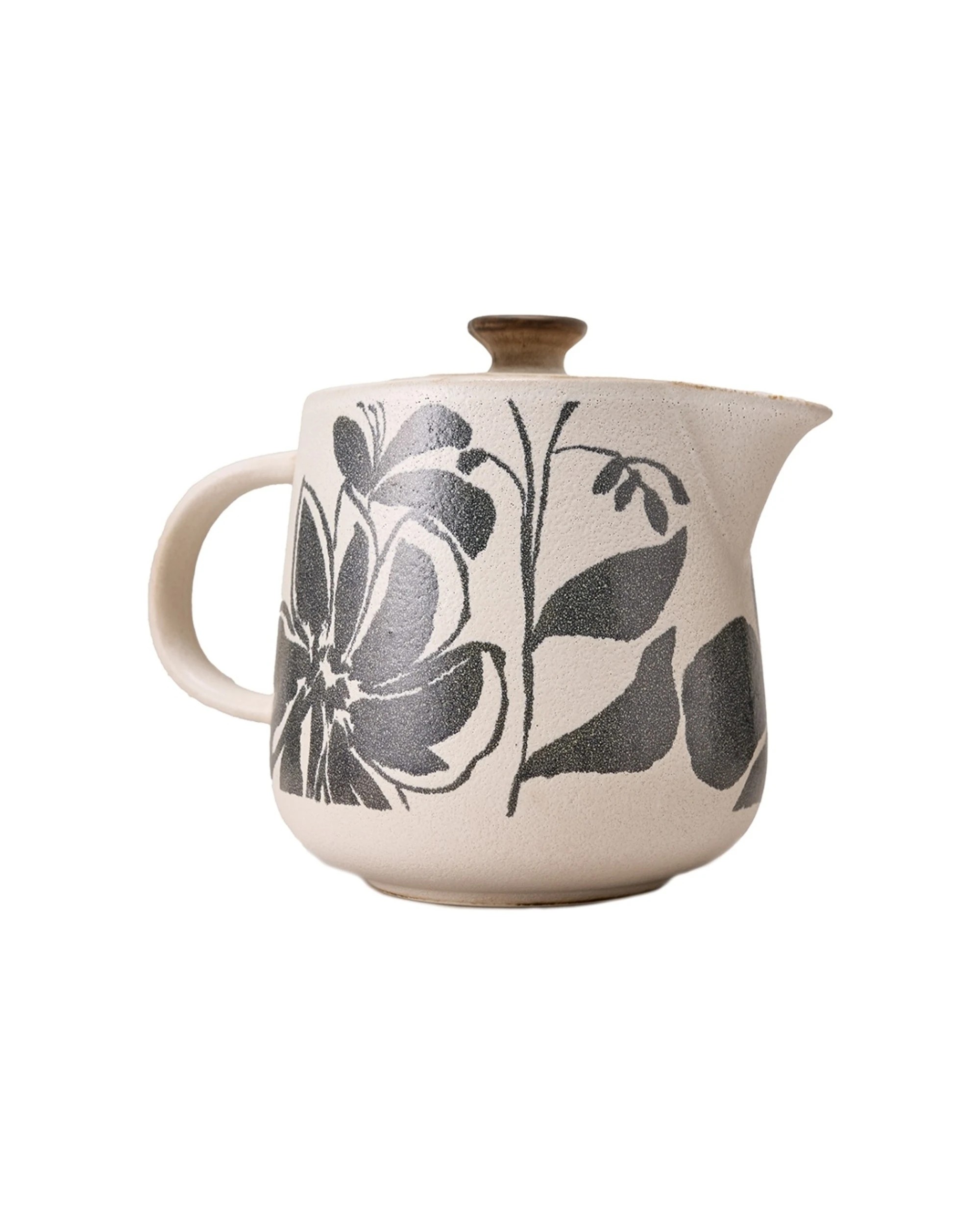 1 Ecology Cecile Teapot 900ml Stoneware Artisan Hand Drawn Floral - Multi, 1 of 2