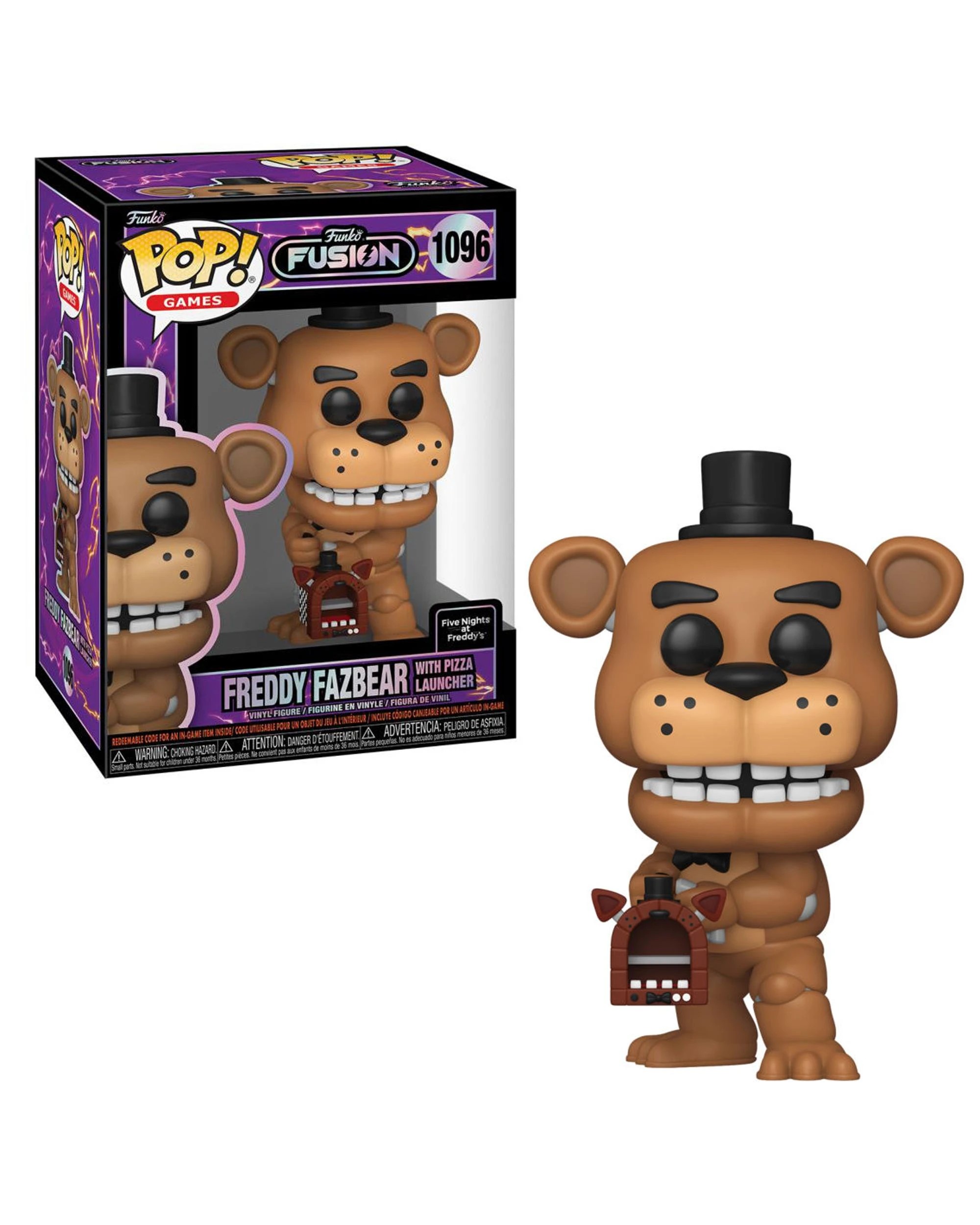 1 Funko Fusion Freddy Fazbear with Pizza Launcher Funko POP! Vinyl, 1 of 6