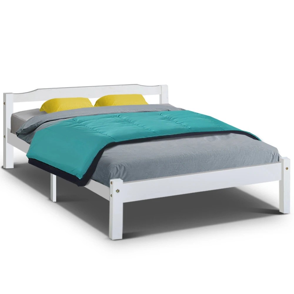 1 Artiss Bed Frame Double Size Wooden  LEXI - Multi, 1 of 8