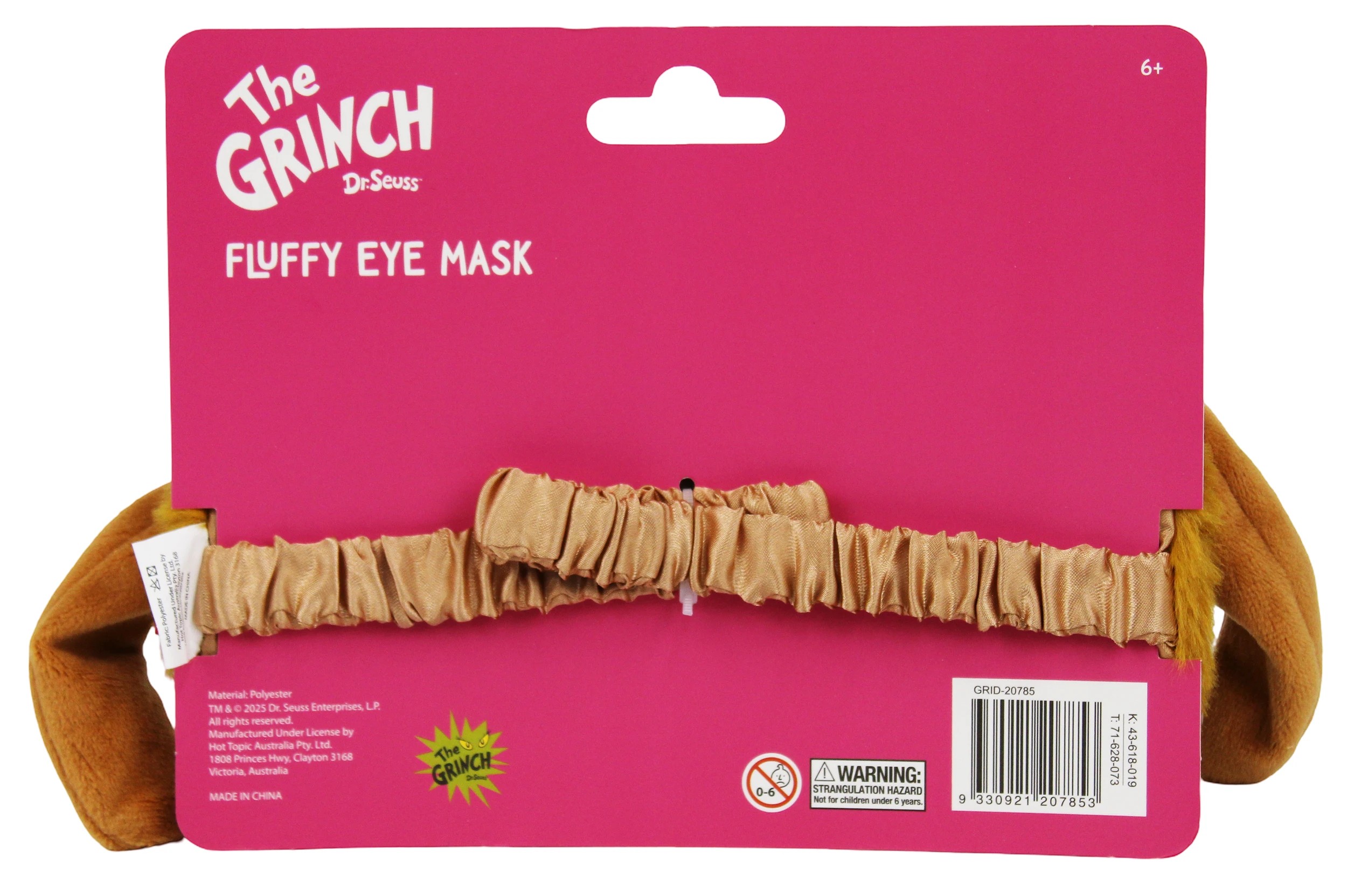 2 Dr. Seuss The Grinch Fluffy Eye Mask, 2 of 2