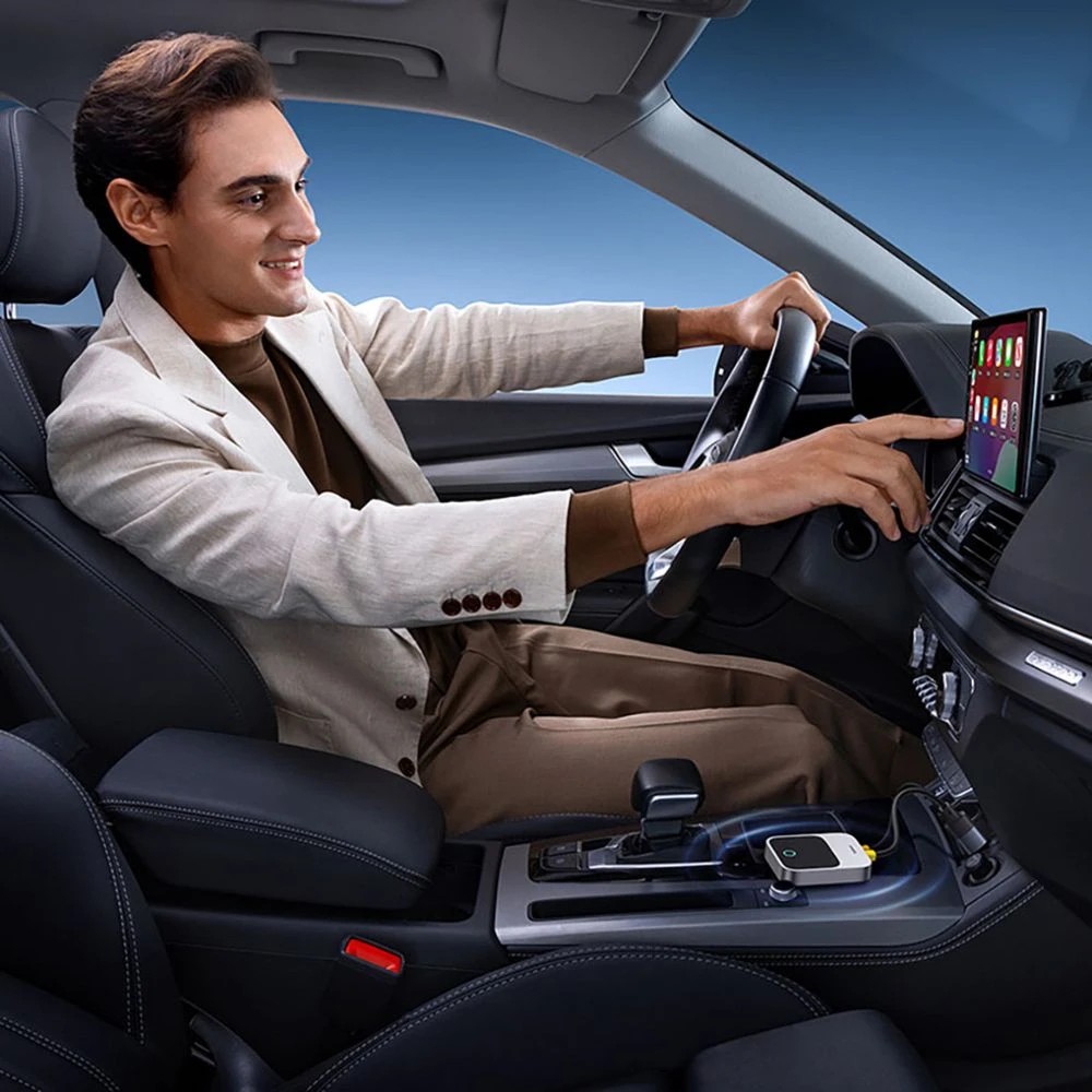 4 Baseus Safe Journey  Wireless CarPlay Adapter Black, 4 of 5