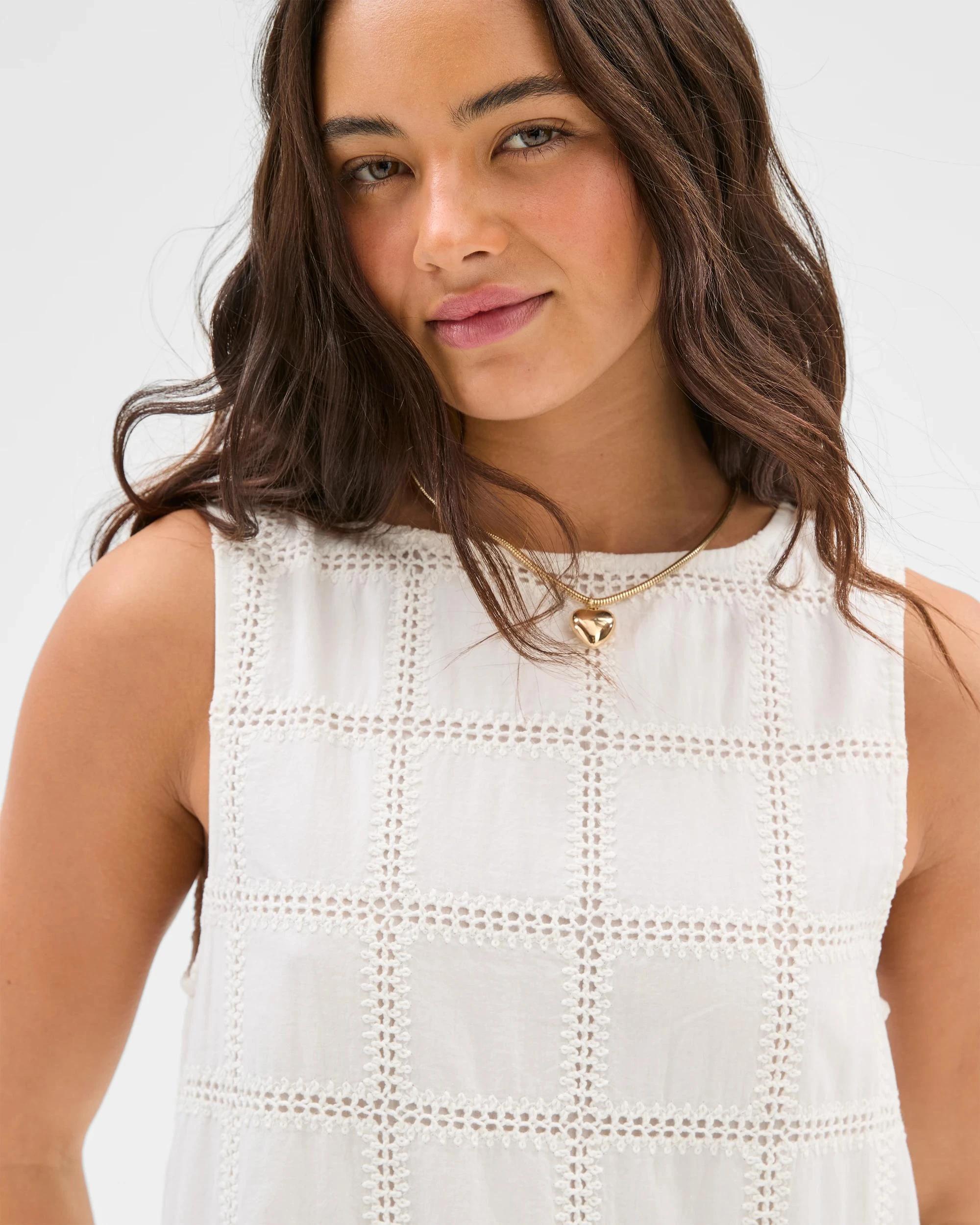 2 Embroidered Shift Dress - Lily Loves WHITE, 2 of 7