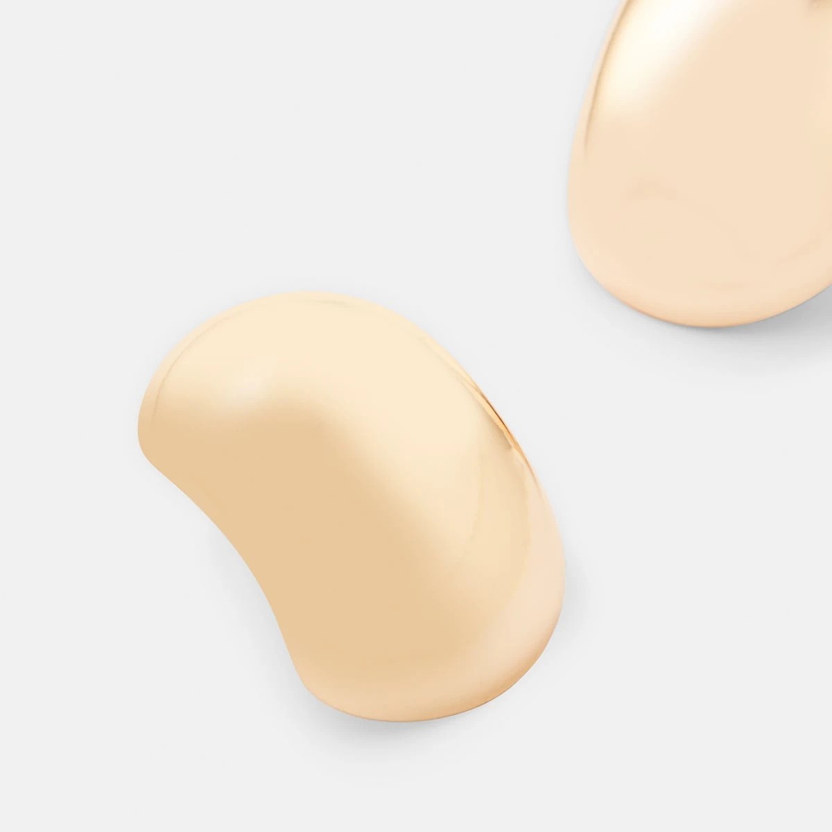 3 Oval Stud Earrings - Gold Tone, 3 of 5