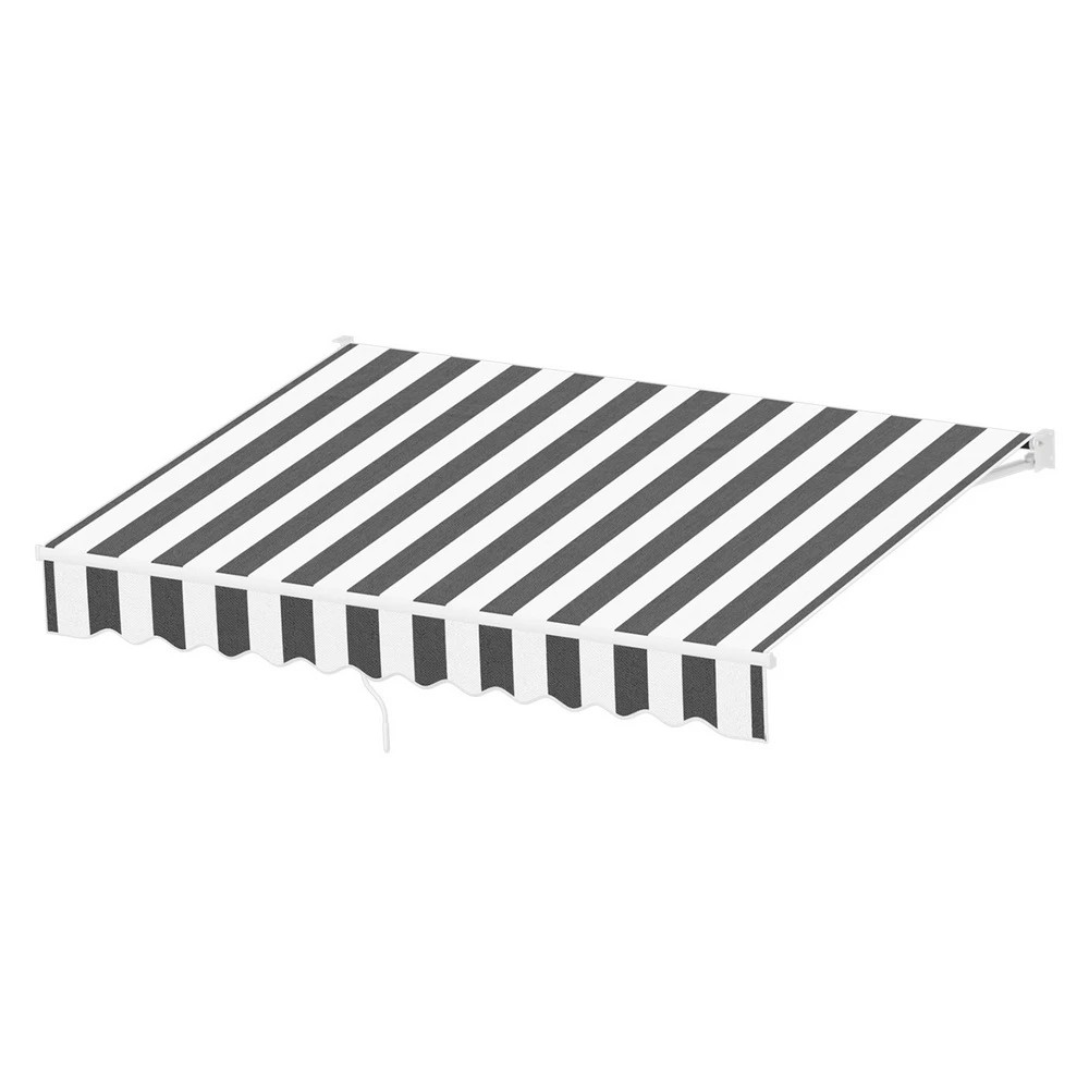 1 Instahut Retractable Folding Arm Awning Manual Sunshade 2.5Mx2M - Grey, 1 of 6