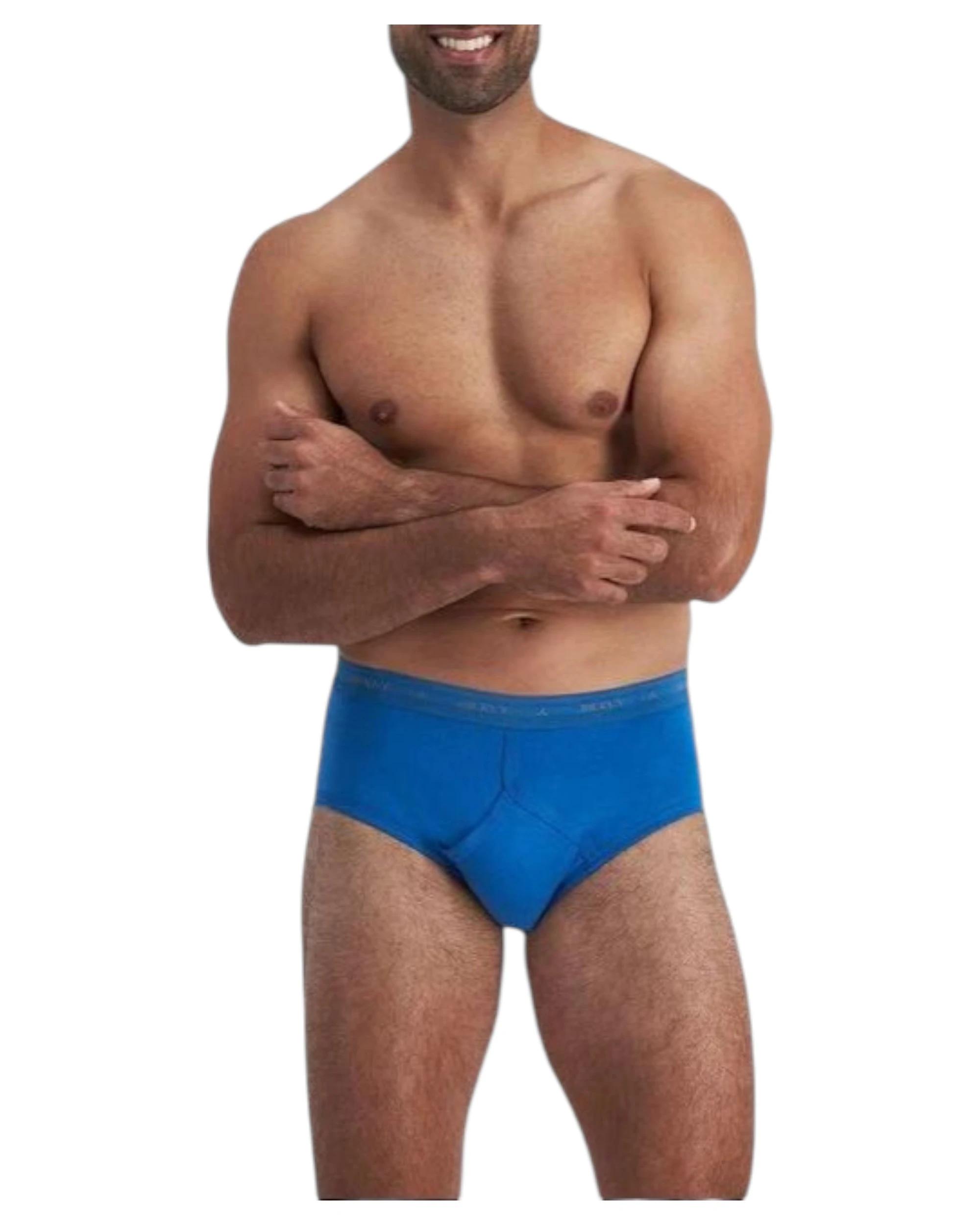 2 Jockey 4 Pack Mens Hipster Y-Front Brief Underwear BLUE, 2 of 4