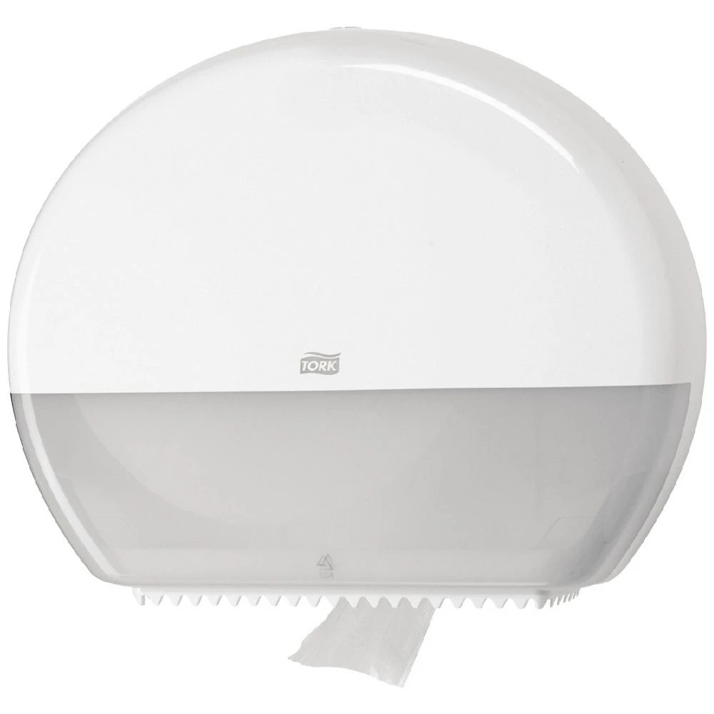 1 Tork T1 Jumbo Roll Toilet Paper Dispenser White, 1 of 1