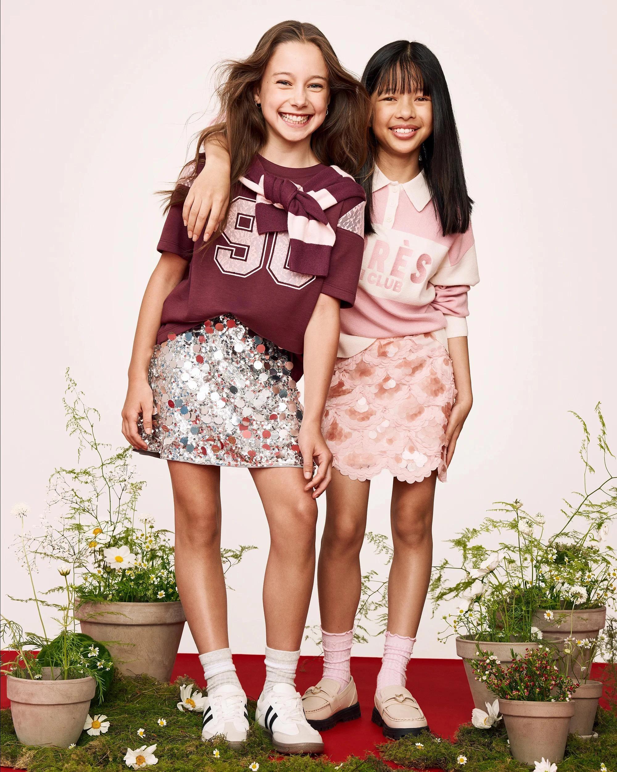 1 Target Kids Sequin Occasion Skirt PINK, 1 of 7