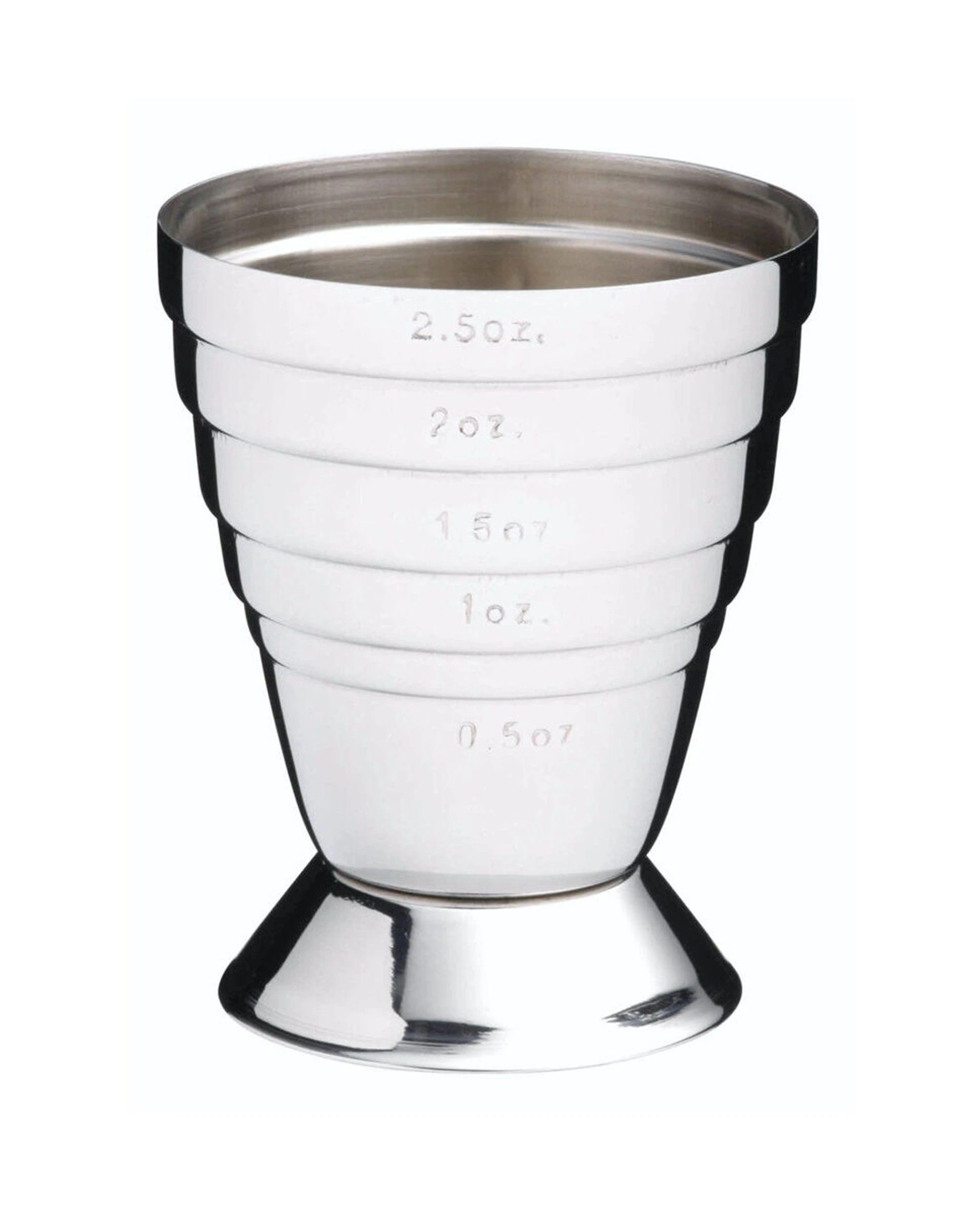 2 BarCraft 2PK Cocktail Jigger Stainless Steel 15-75ml Measuring Tool - Silver, 2 of 7