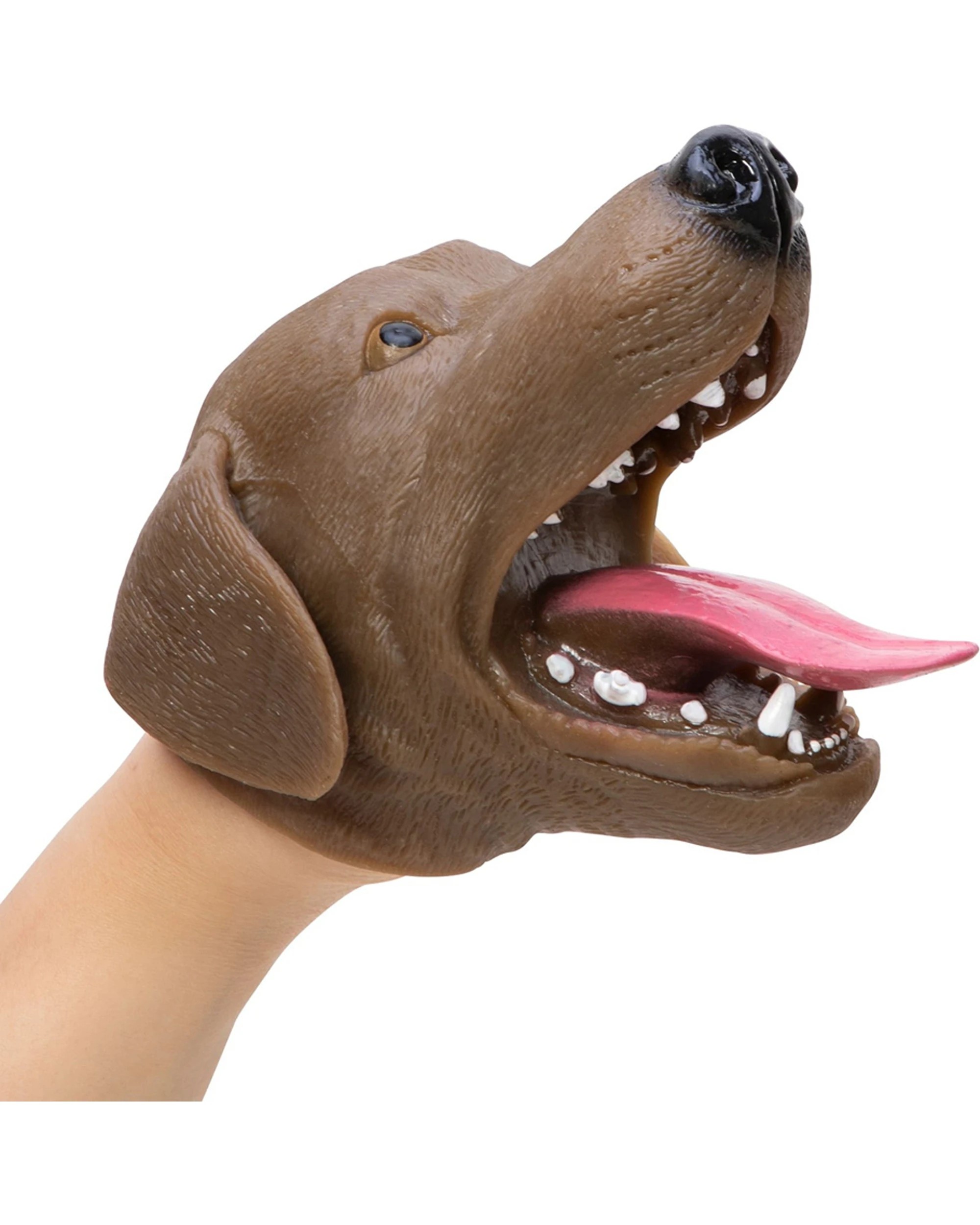 1 Schylling Stretchy Dog Hand Puppet Kids Toy 15cm - Multi, 1 of 4