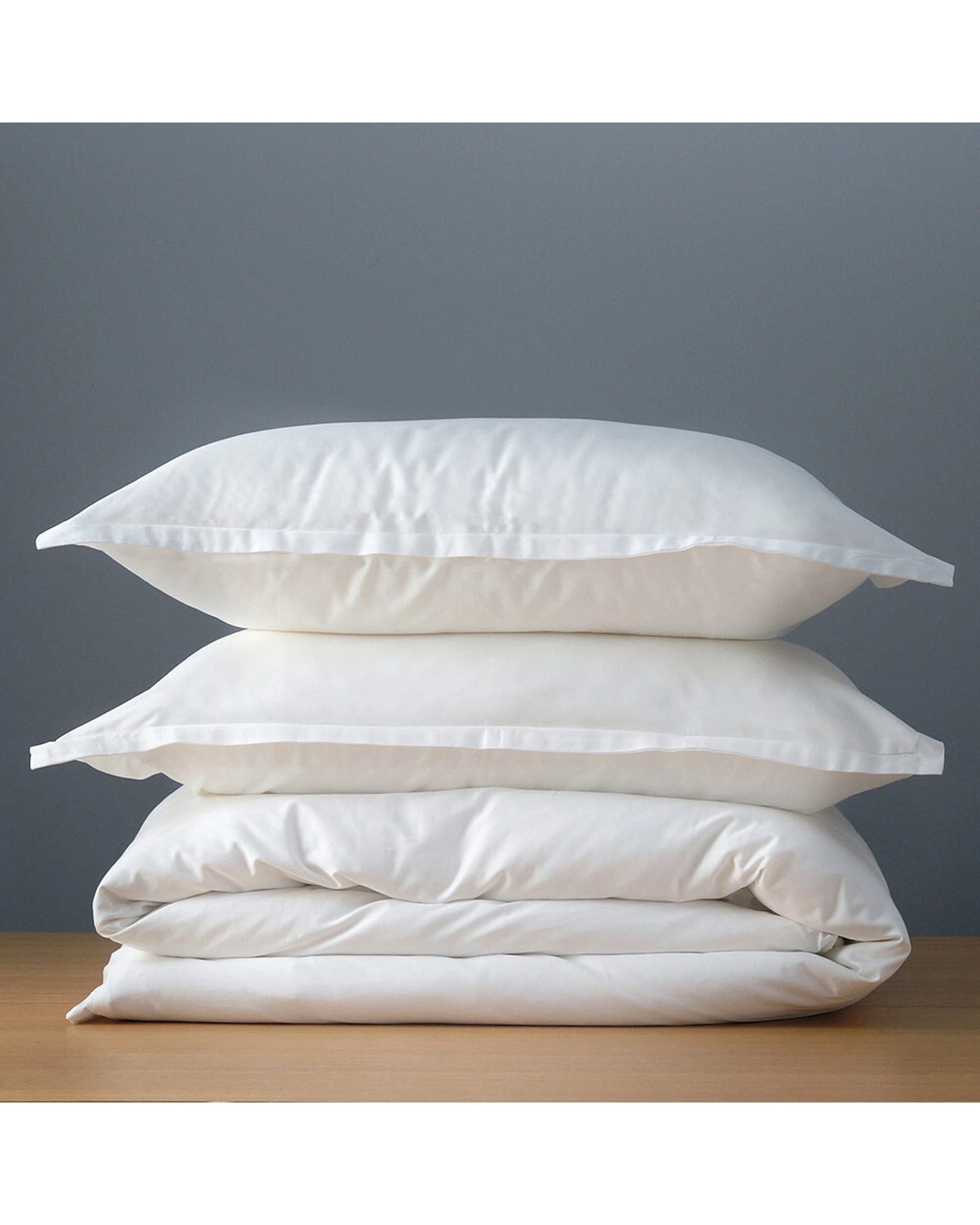 3 Canningvale Alessia Quilt Cover Set Bamboo Cotton Silky Soft Sateen - King Bed - White, 3 of 4