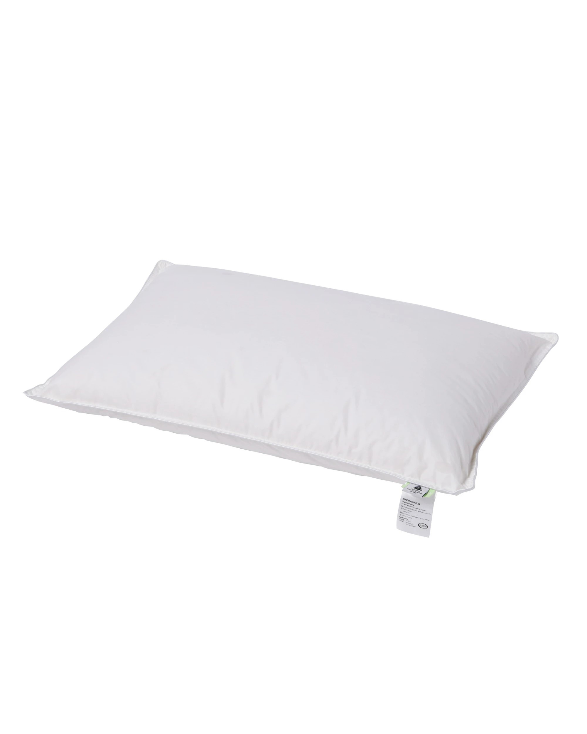 3 Wooltara Australian Wool Rich Pillow High Profile 48x73 cm - White, 3 of 7