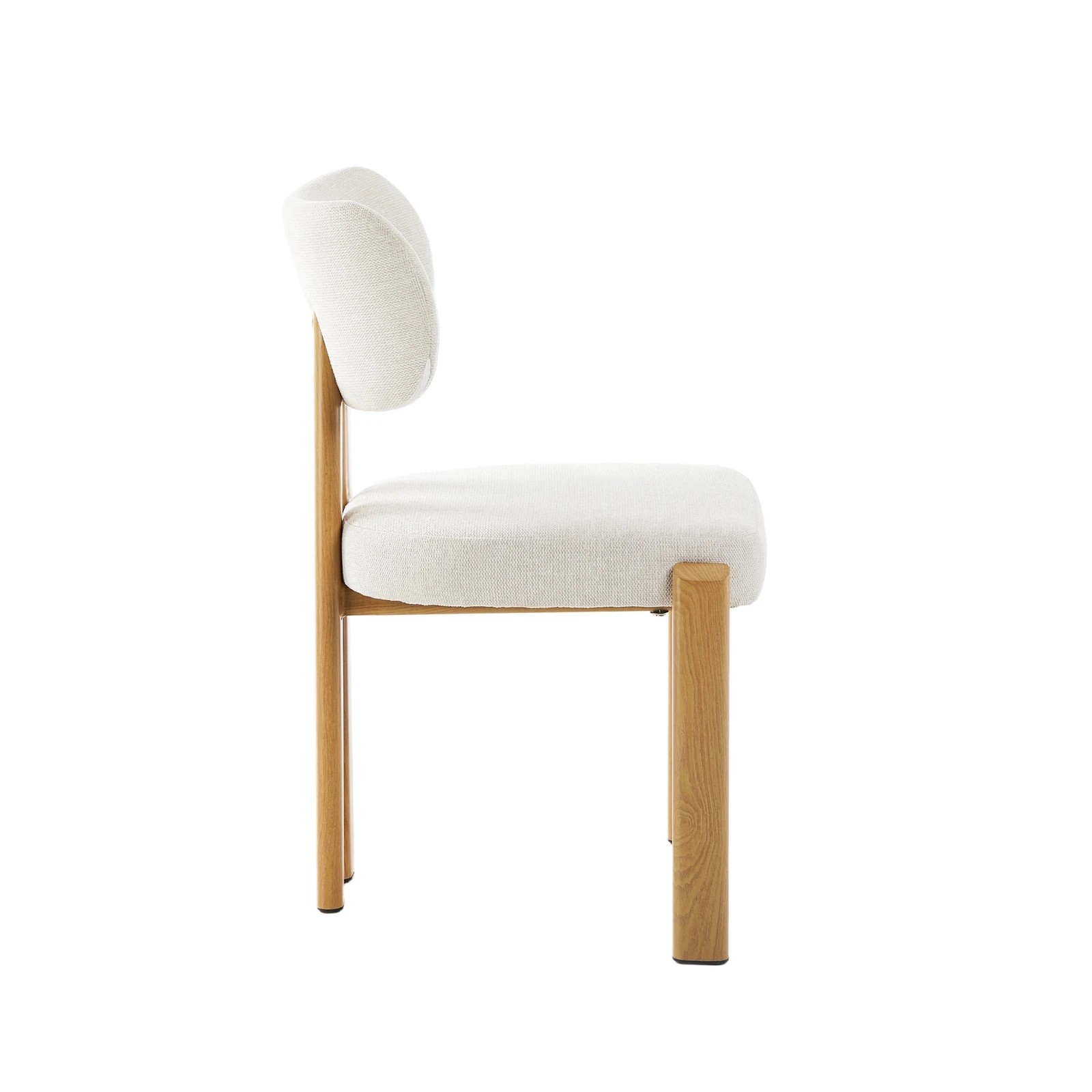 7 Oikiture Set of 4 Dining Chairs Linen Fabric Kitchen Chair Padded Seat - Multi - Multi, 7 of 9