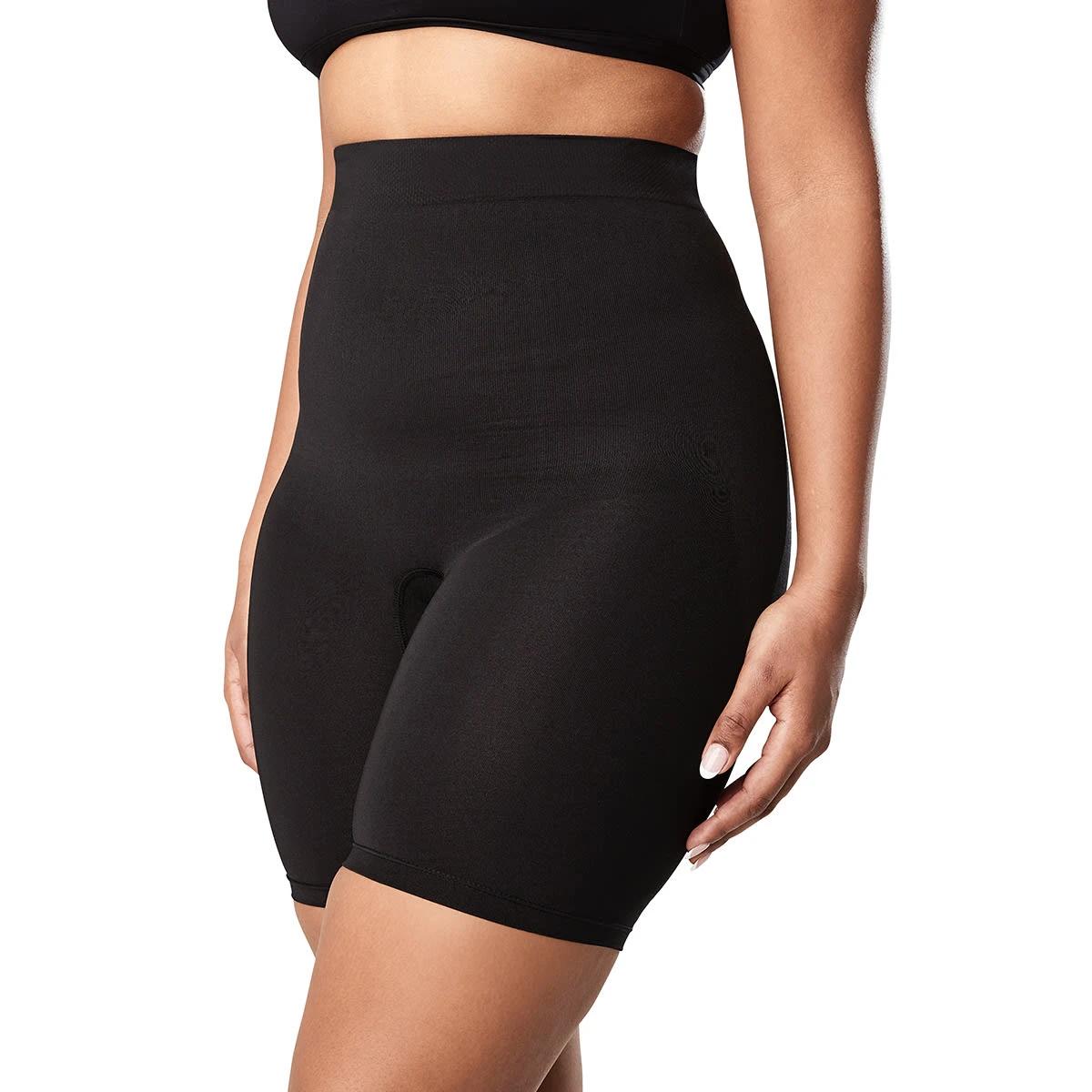 1 Seamfree Tummy & Thigh Shaper BLACK, 1 of 6