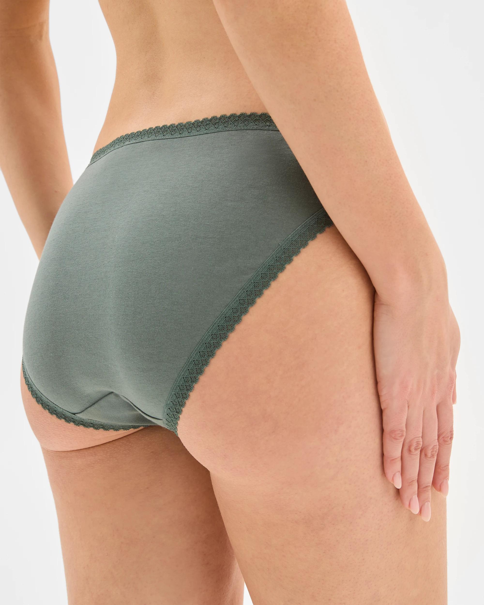 4 Target Woman Womens Australian Cotton Blend Bikini Briefs 5 Pack SAGE GREEN/NEUTRAL/PINK, 4 of 4