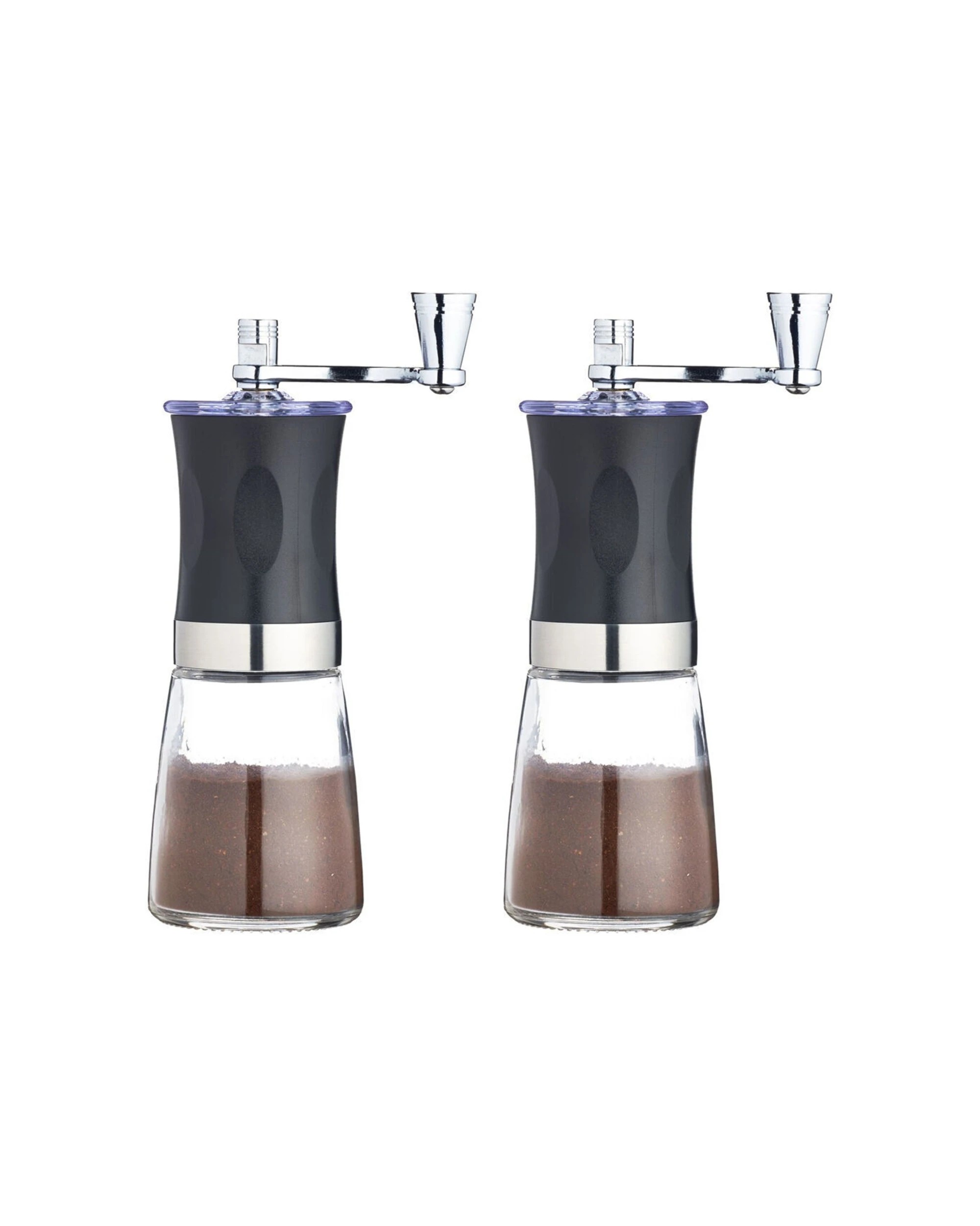 1 La Cafetiere 2PK Manual Stainless Steel Coffee Grinder Durable Construction - Black, 1 of 7