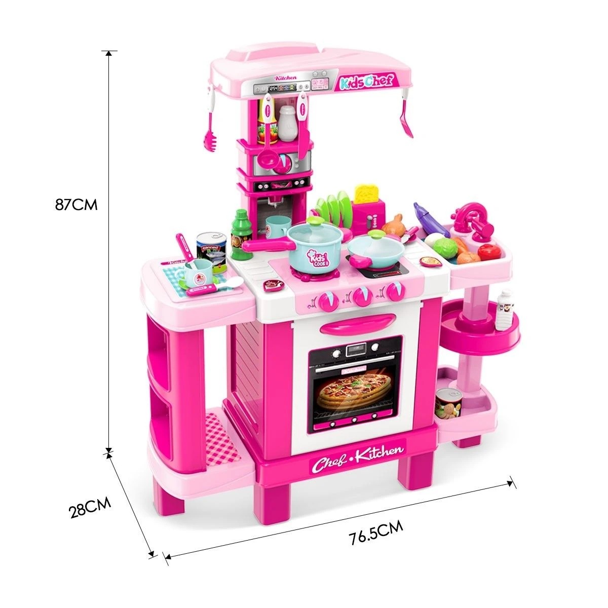 2 AUSWAY 29 Pcs Large Kids Kitchen Pretend Play Set, 2 of 5