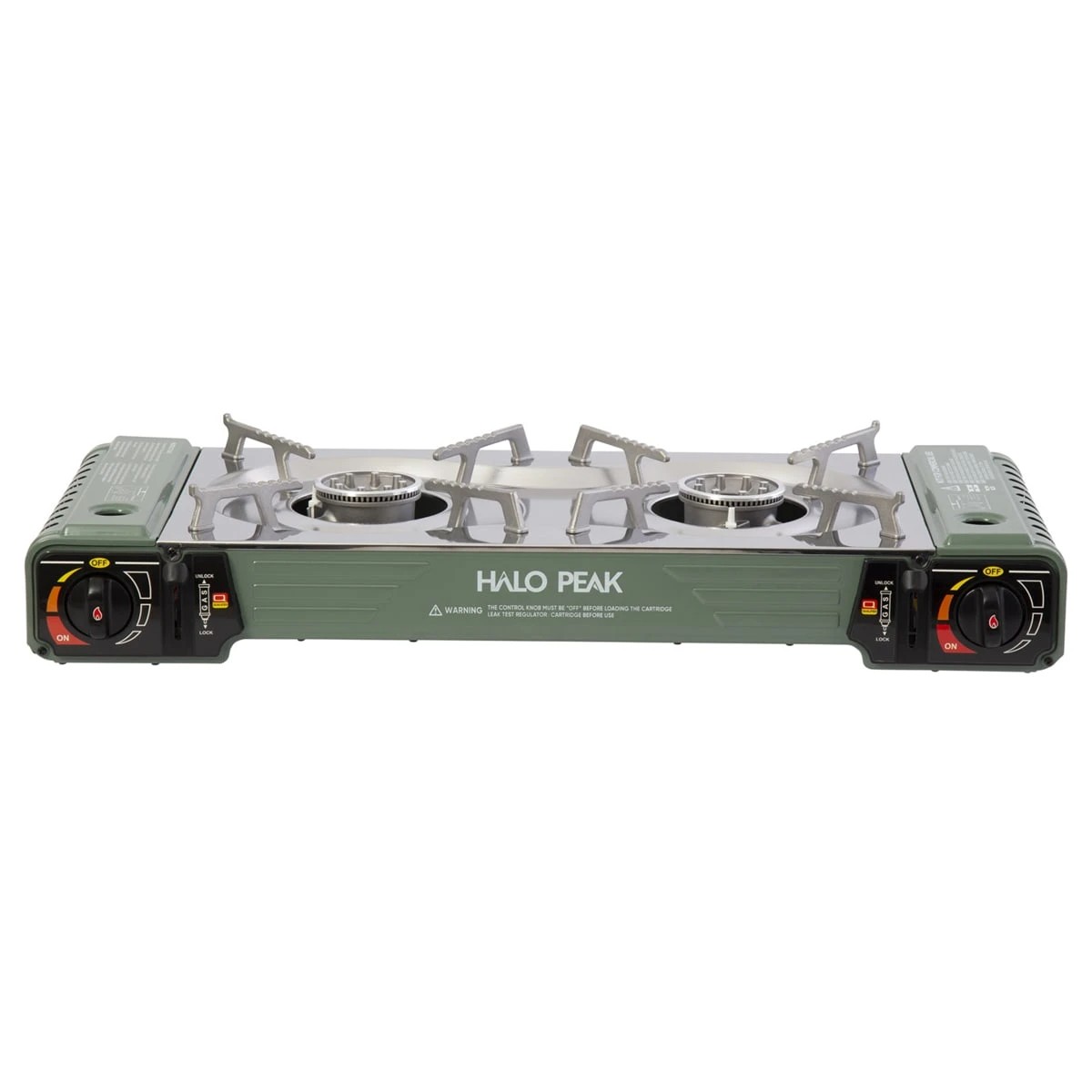3 Halo Peak Butane Twin Burner Stove with Hotplate, 3 of 9
